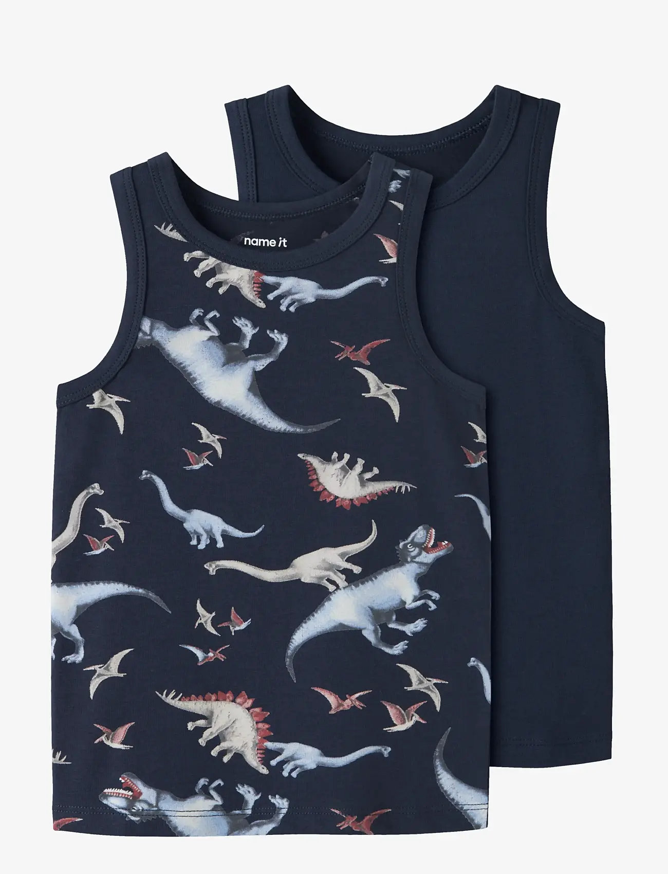 name it - NMMTANK TOP 2P NAVY DINO NOOS - Õlapaeltega topid - navy blazer - 1
