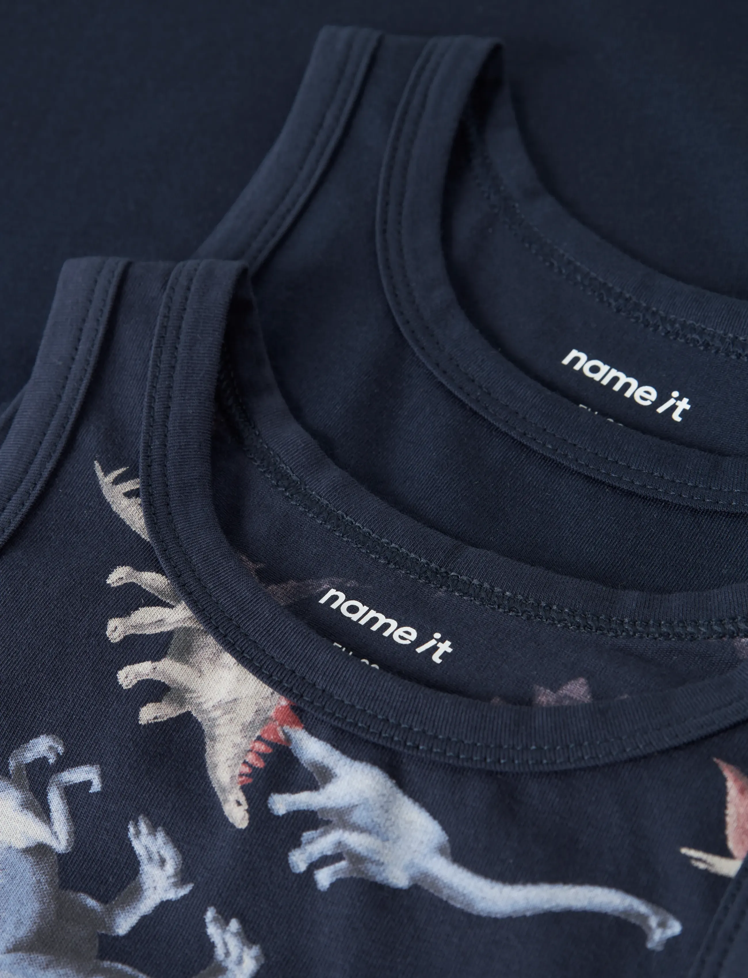 name it - NMMTANK TOP 2P NAVY DINO NOOS - tank top - navy blazer - 4