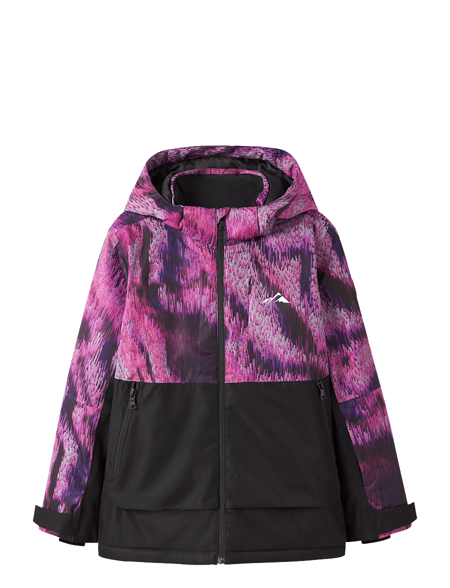 name it - NKNSLOPE10 SKI JACKET BLOCK AOP FO - skijacken - amaranth purple - 0