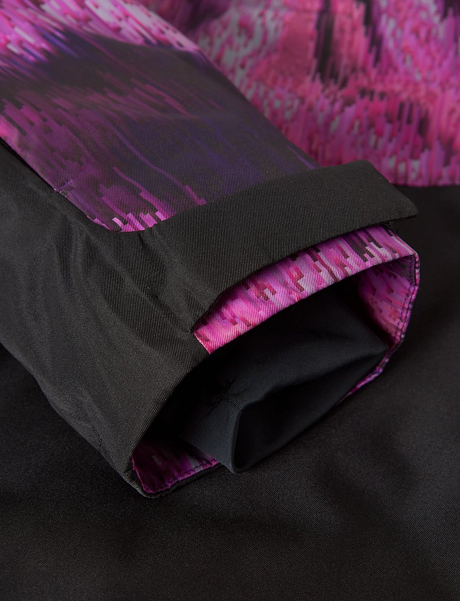 name it - NKNSLOPE10 SKI JACKET BLOCK AOP FO - skijacken - amaranth purple - 2