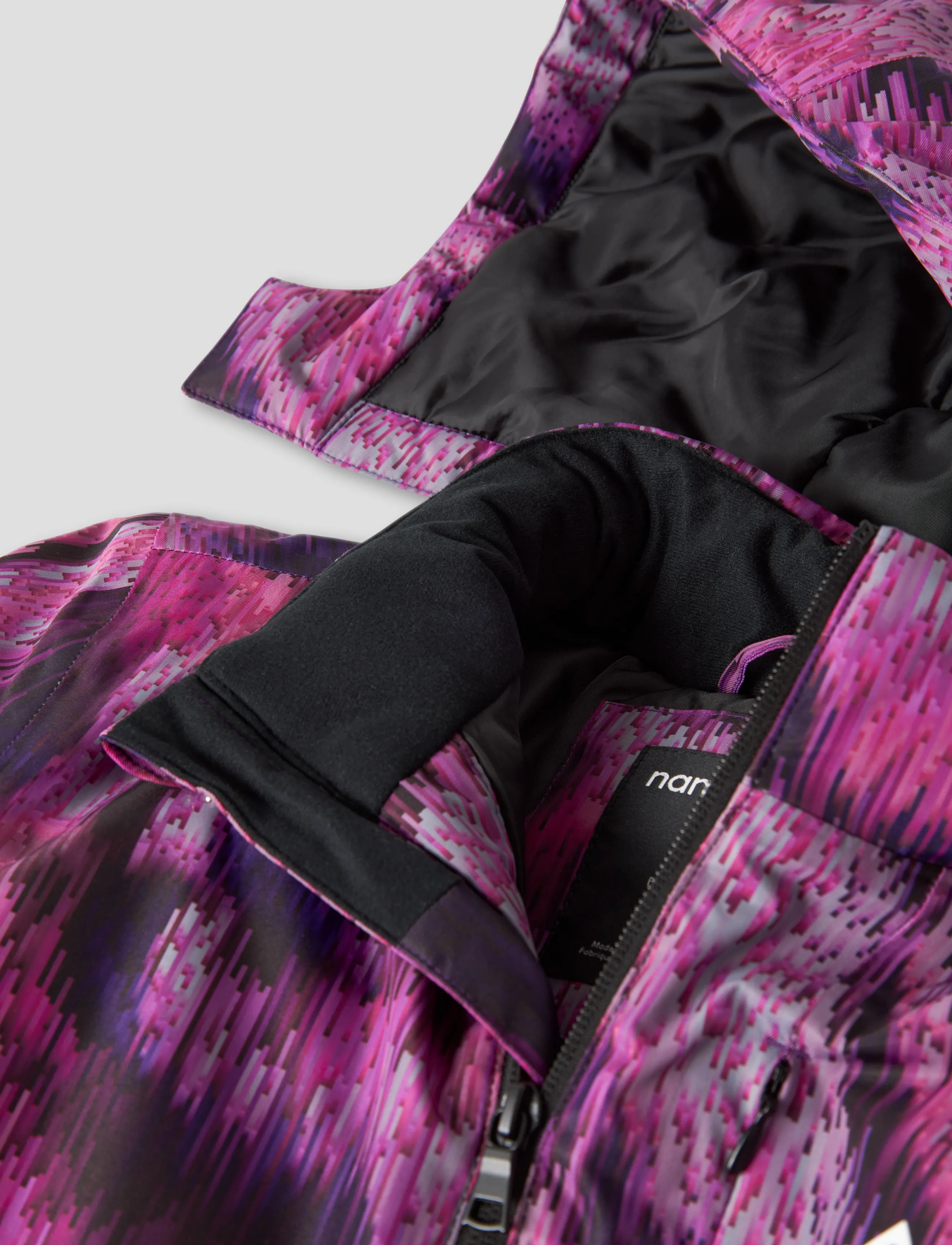 name it - NKNSLOPE10 SKI JACKET BLOCK AOP FO - skijacken - amaranth purple - 3