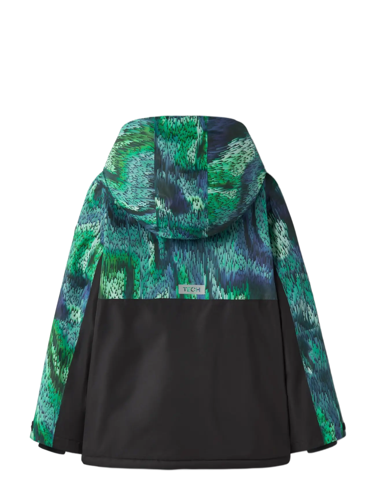 name it - NKNSLOPE10 SKI JACKET BLOCK AOP FO - skijakker - tropical green - 1