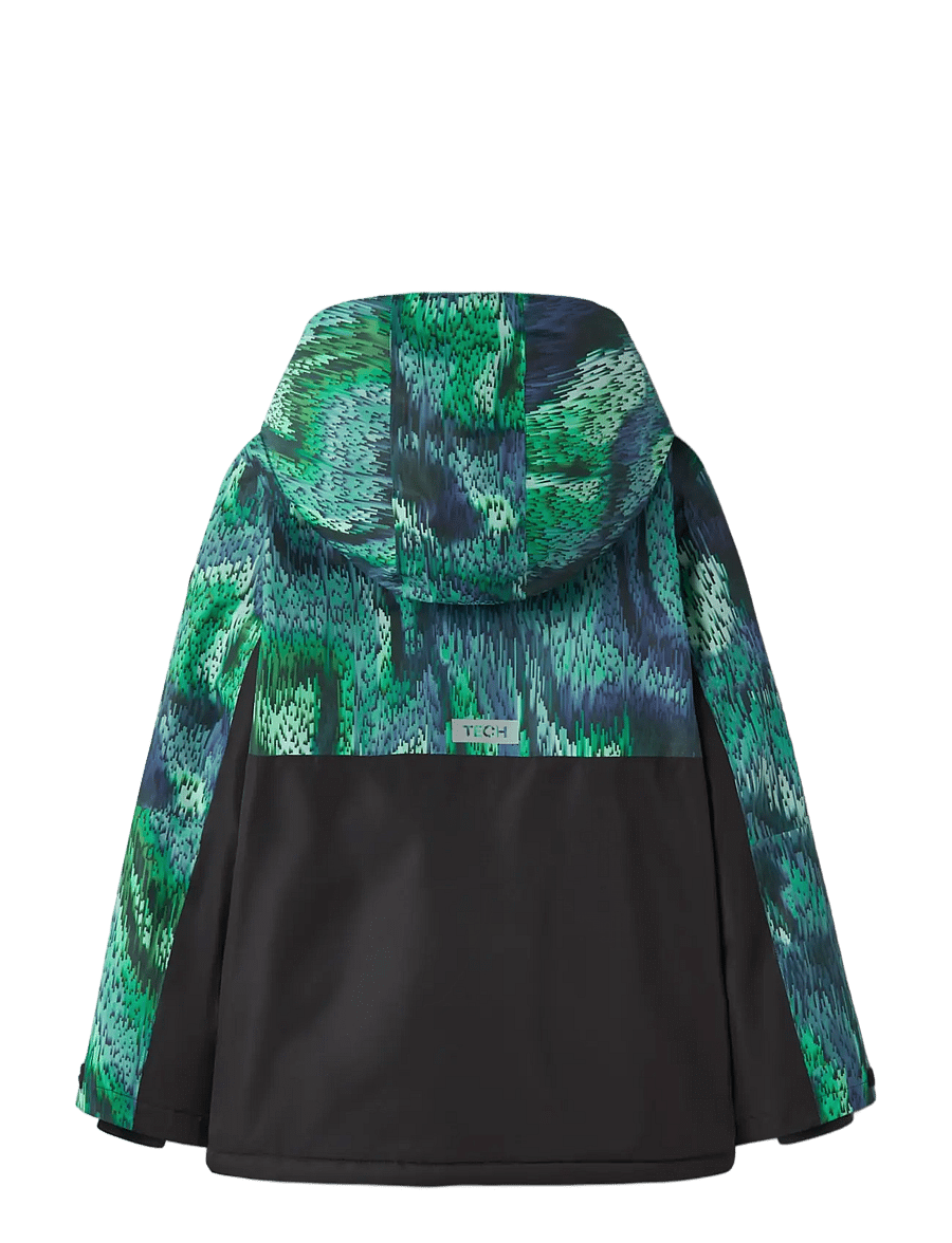name it - NKNSLOPE10 SKI JACKET BLOCK AOP FO - skijakker - tropical green - 1