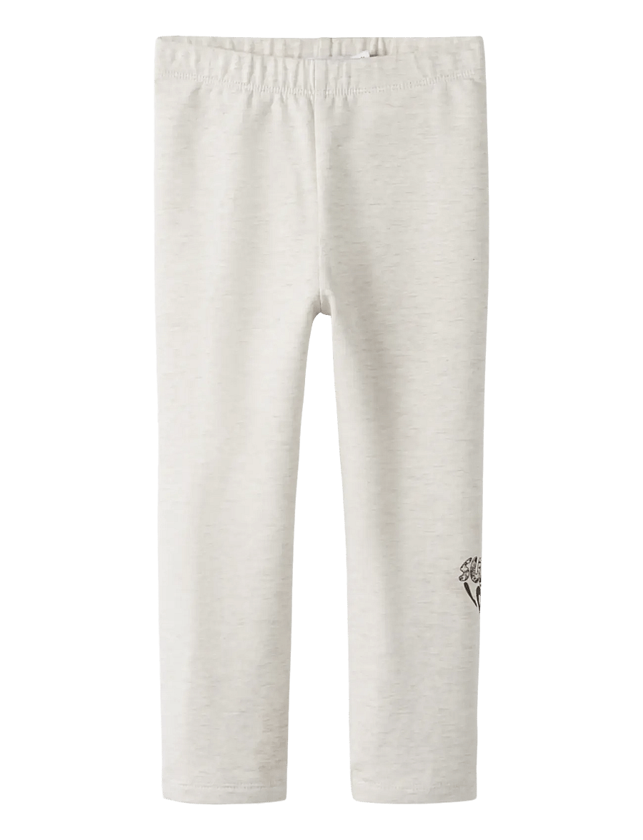 name it - NMFNIKOLINAS SWE LEGGING BRU LNOOS - leggings - peyote melange - 0