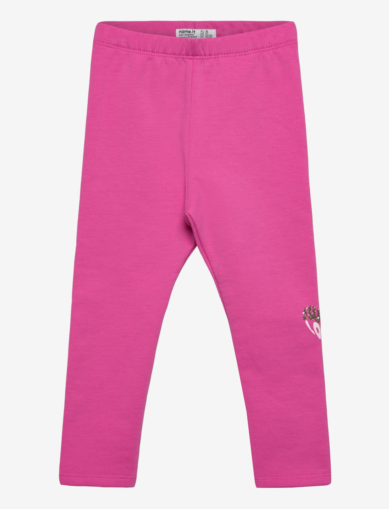 name it - NMFNIKOLINAS SWE LEGGING BRU LNOOS - leggings - strawberry moon - 0