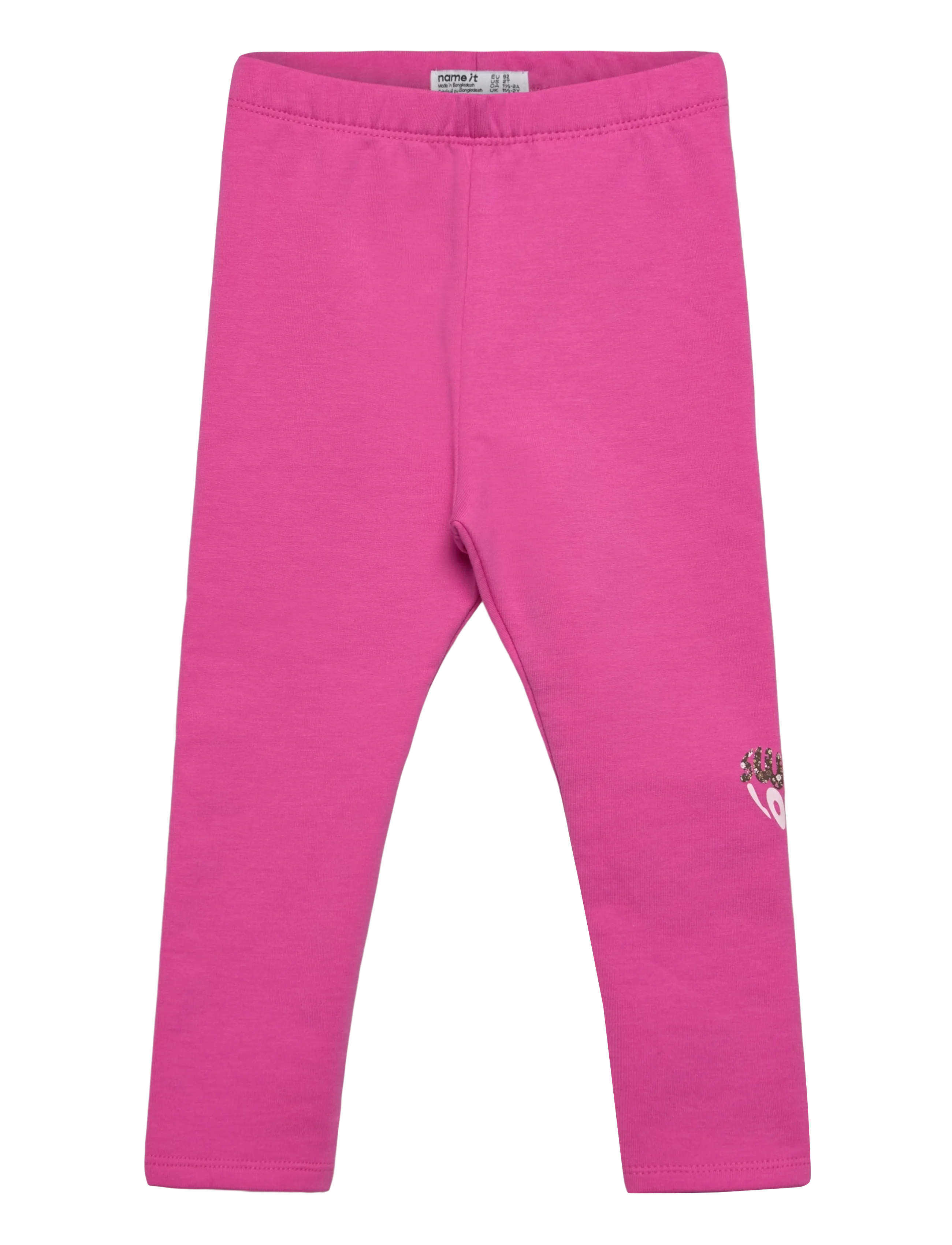 name it NMFNIKOLINAS SWE LEGGING BRU LNOOS - Tøj - STRAWBERRY MOON / pink/rose
