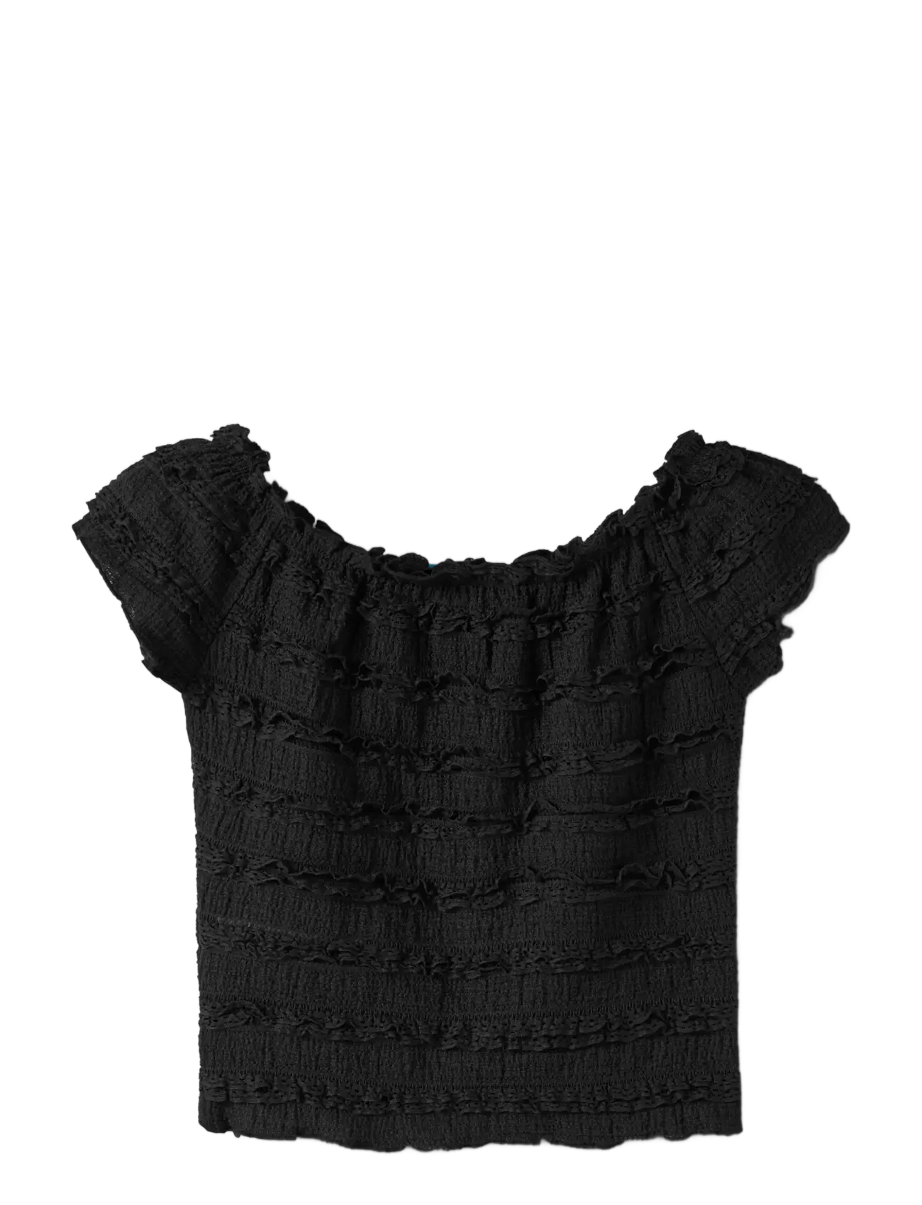 name it - NKFHALDORA SS SHORT TOP - black - 1