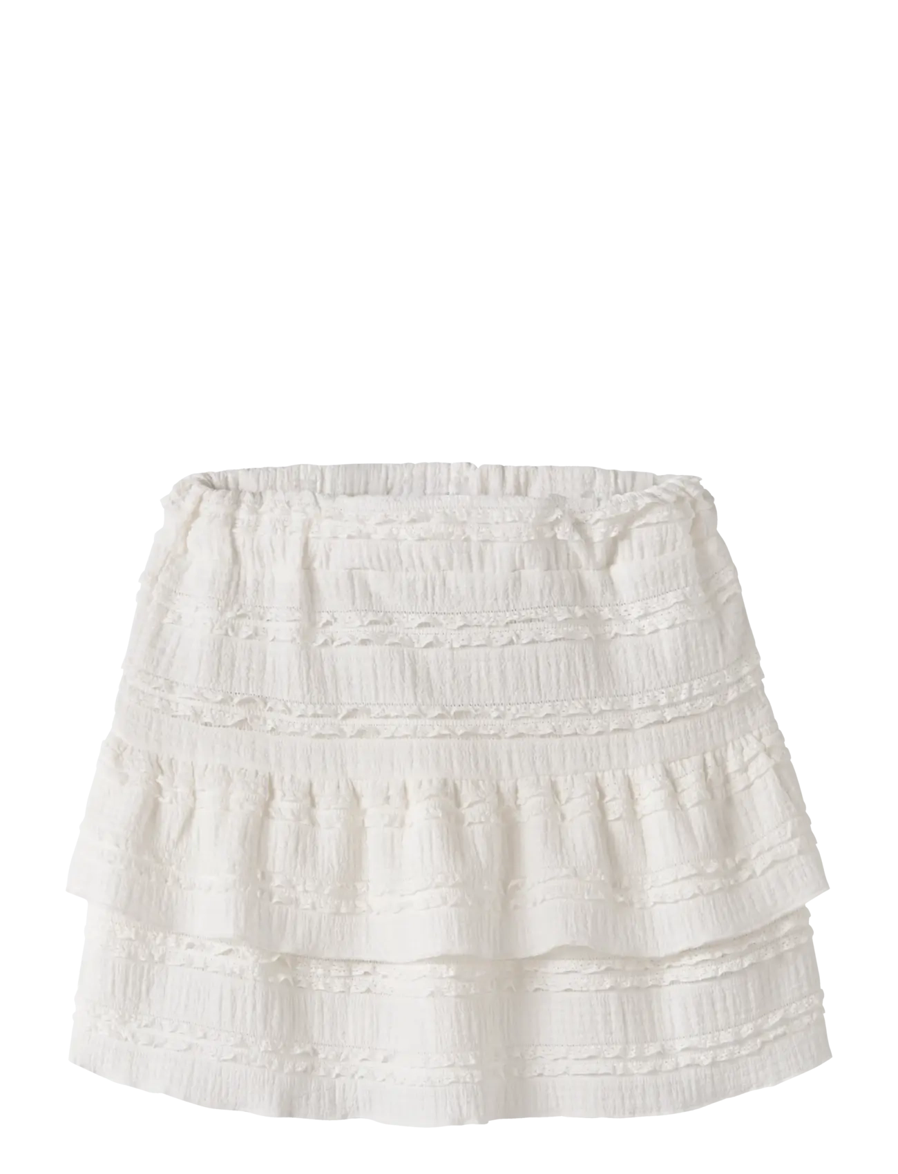 name it NKFHALDORA SKIRT - Kurze Röcke - SUGAR SWIZZLE / white