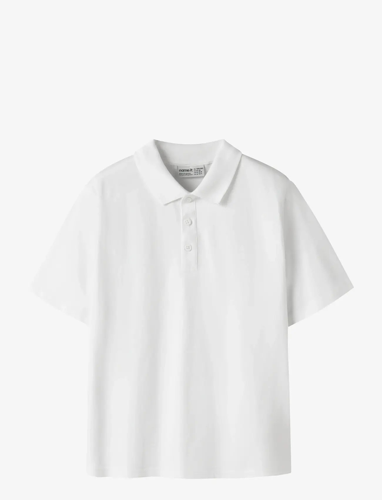 name it - NKMKALLY SS NREG POLO NOOS - polos à manches courtes - bright white - 0