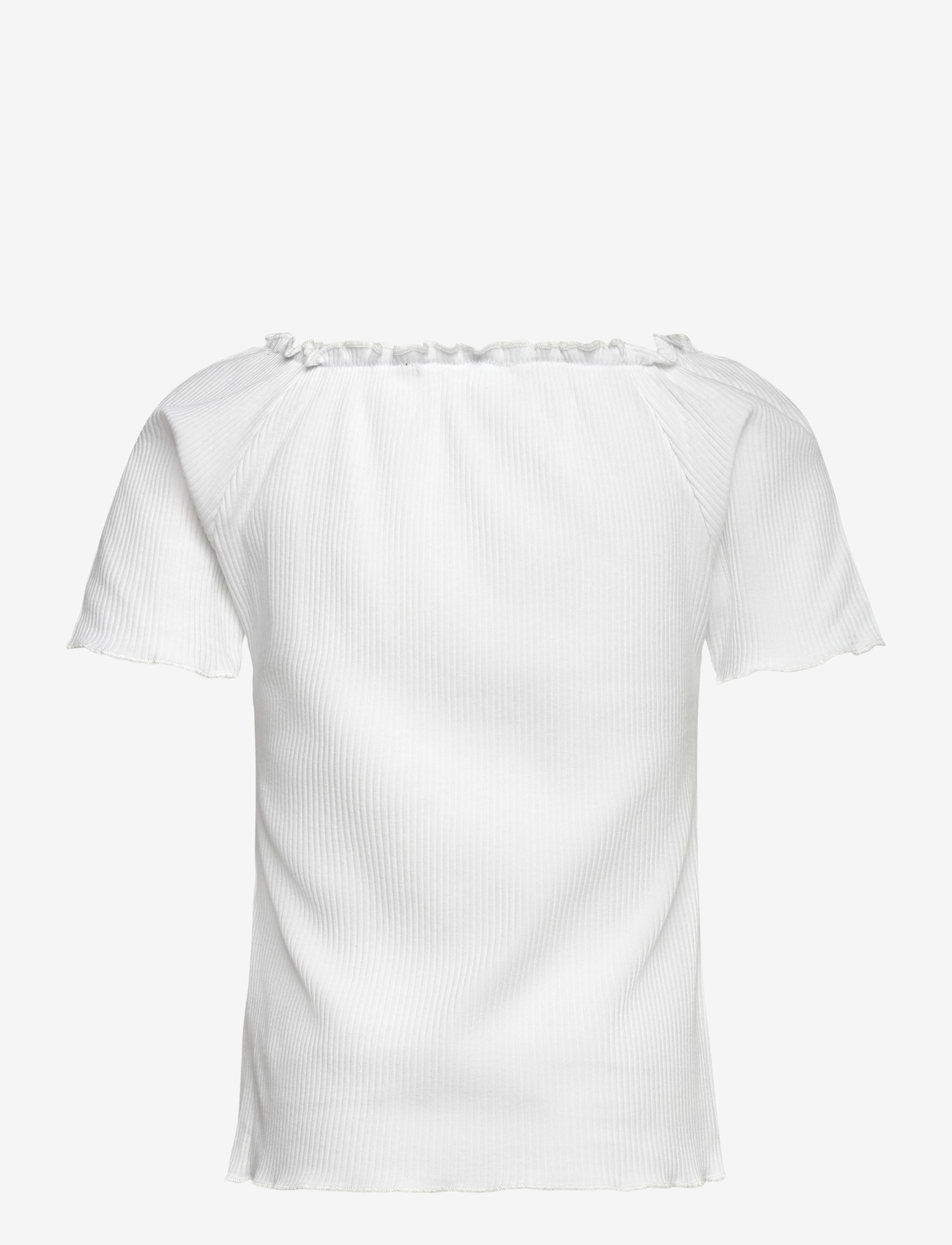 name it - NKFHORTO SS SLIM TOP - kortærmede t-shirts - bright white - 1