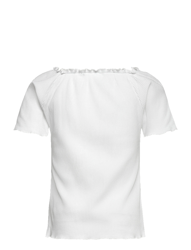 name it - NKFHORTO SS SLIM TOP - kortærmede t-shirts - bright white - 1