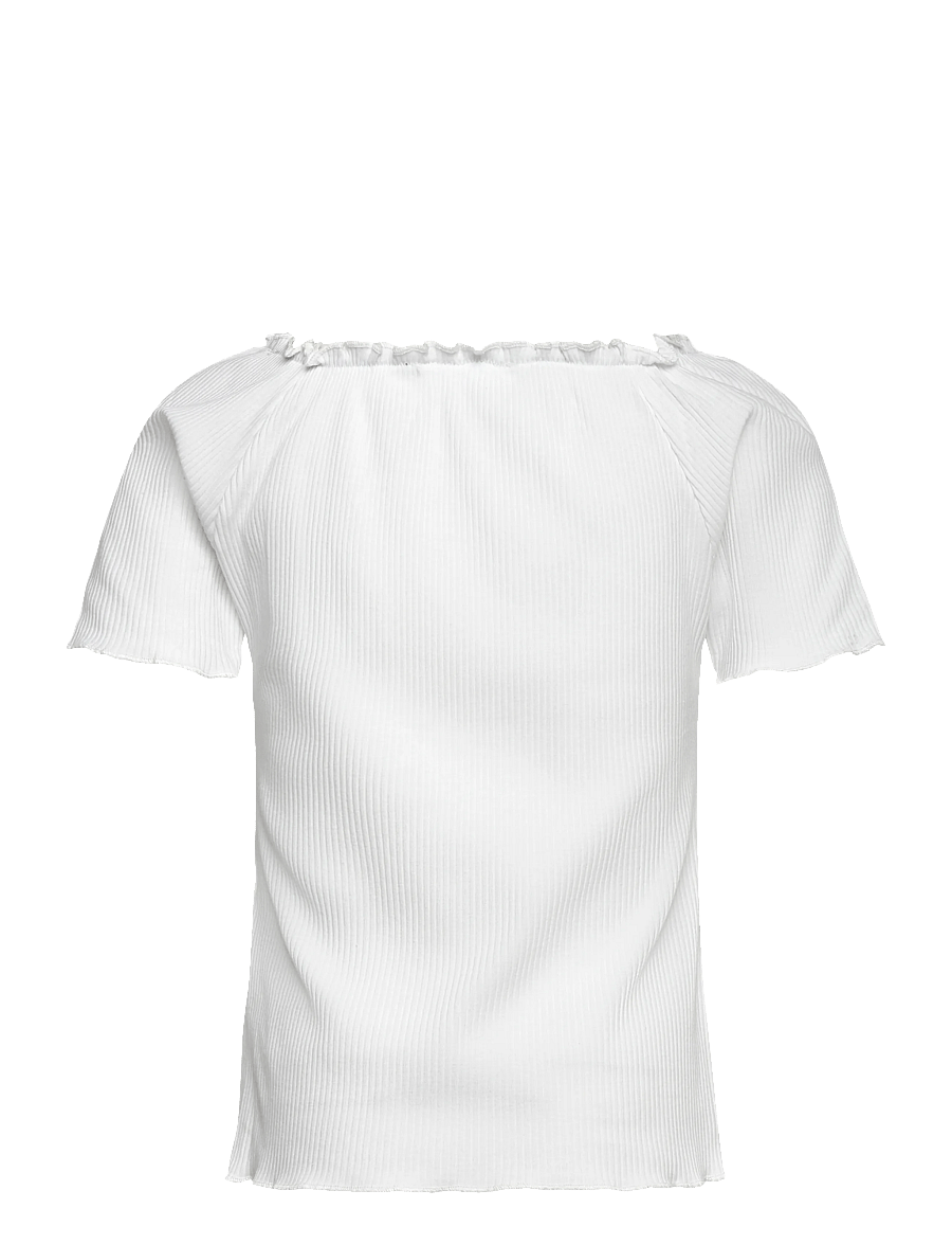 name it - NKFHORTO SS SLIM TOP - kurzärmelige - bright white - 1