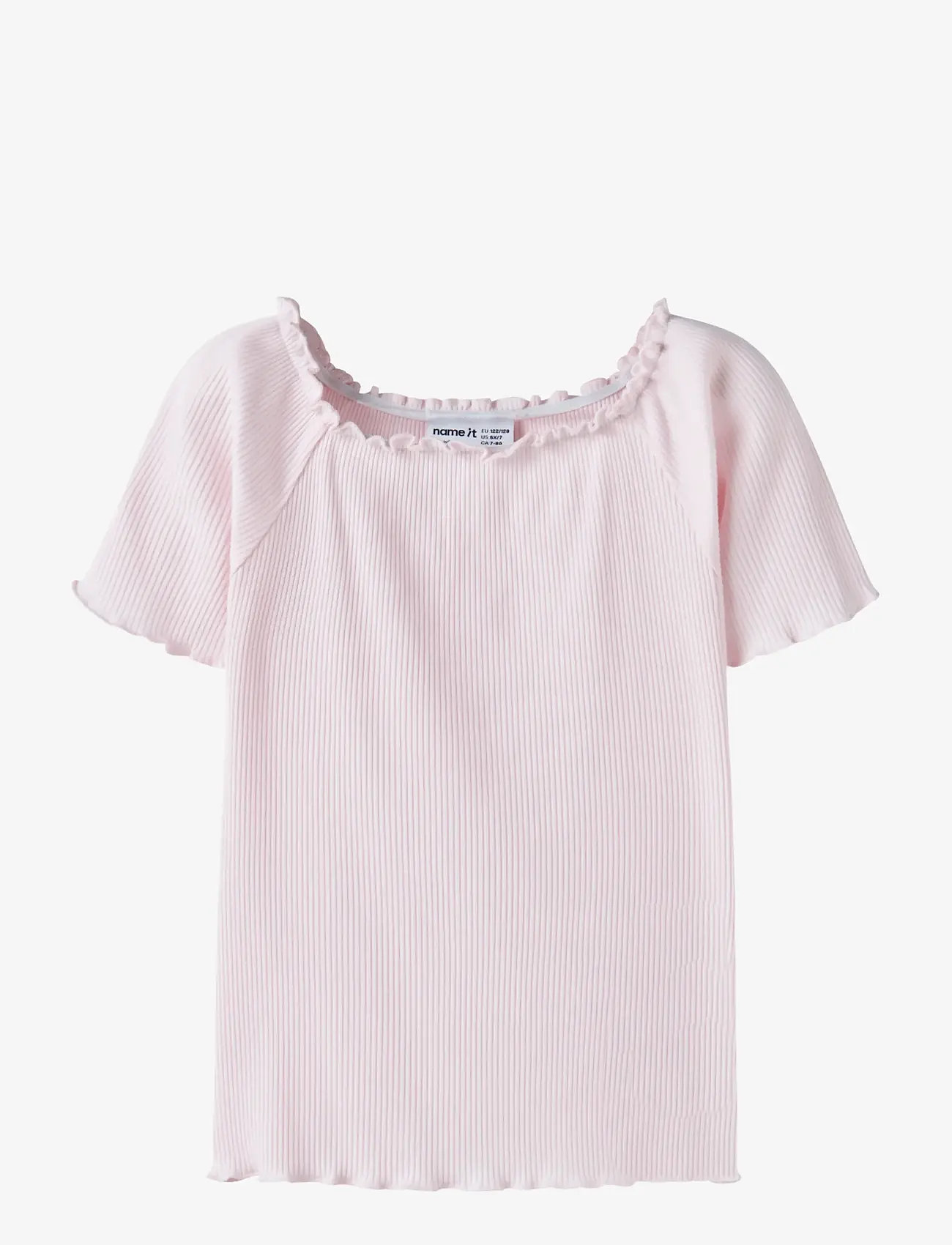 name it - NKFHORTO SS SLIM TOP - lühikeste varrukatega t-särgid - cradle pink - 0