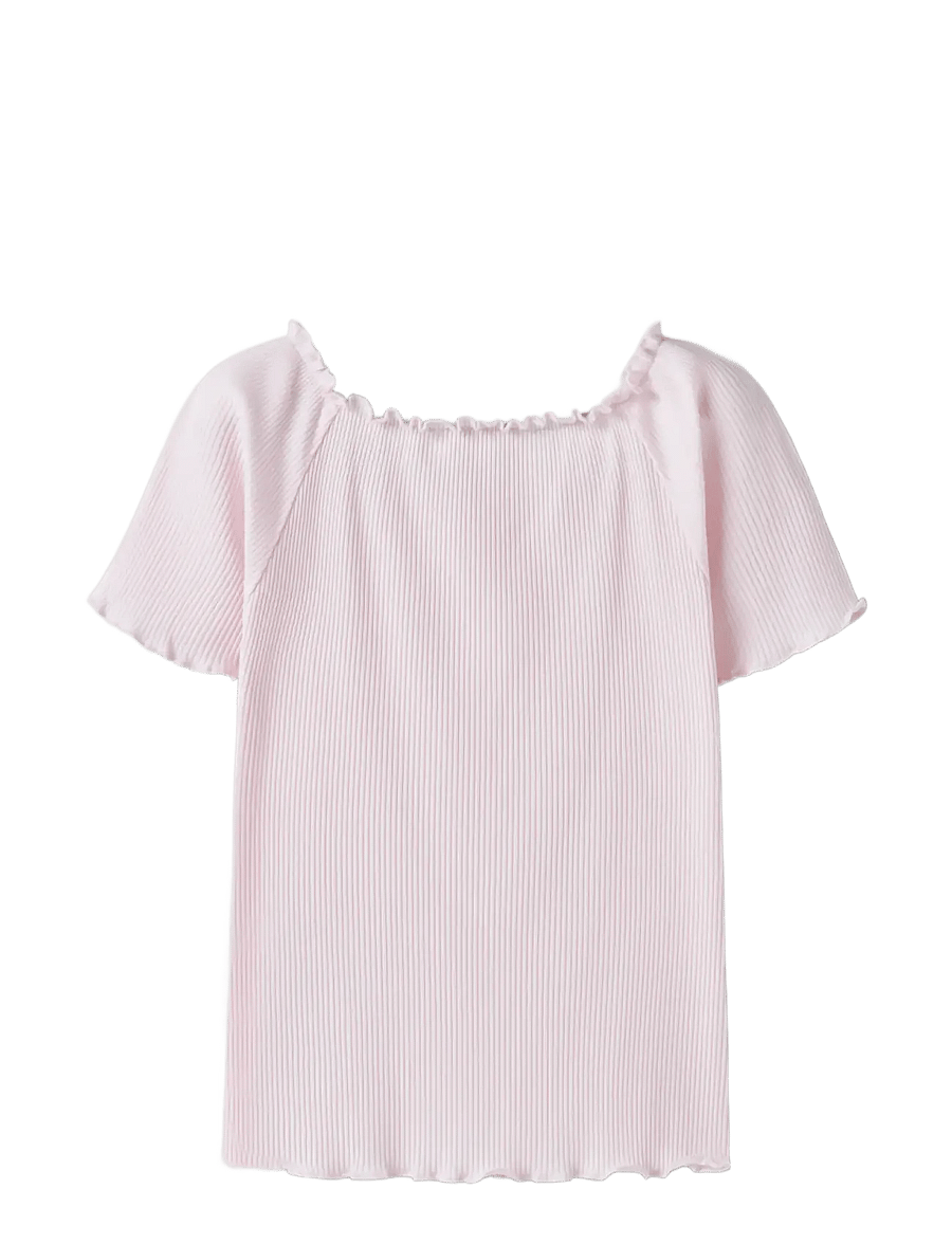 name it - NKFHORTO SS SLIM TOP - kurzärmelige - cradle pink - 1