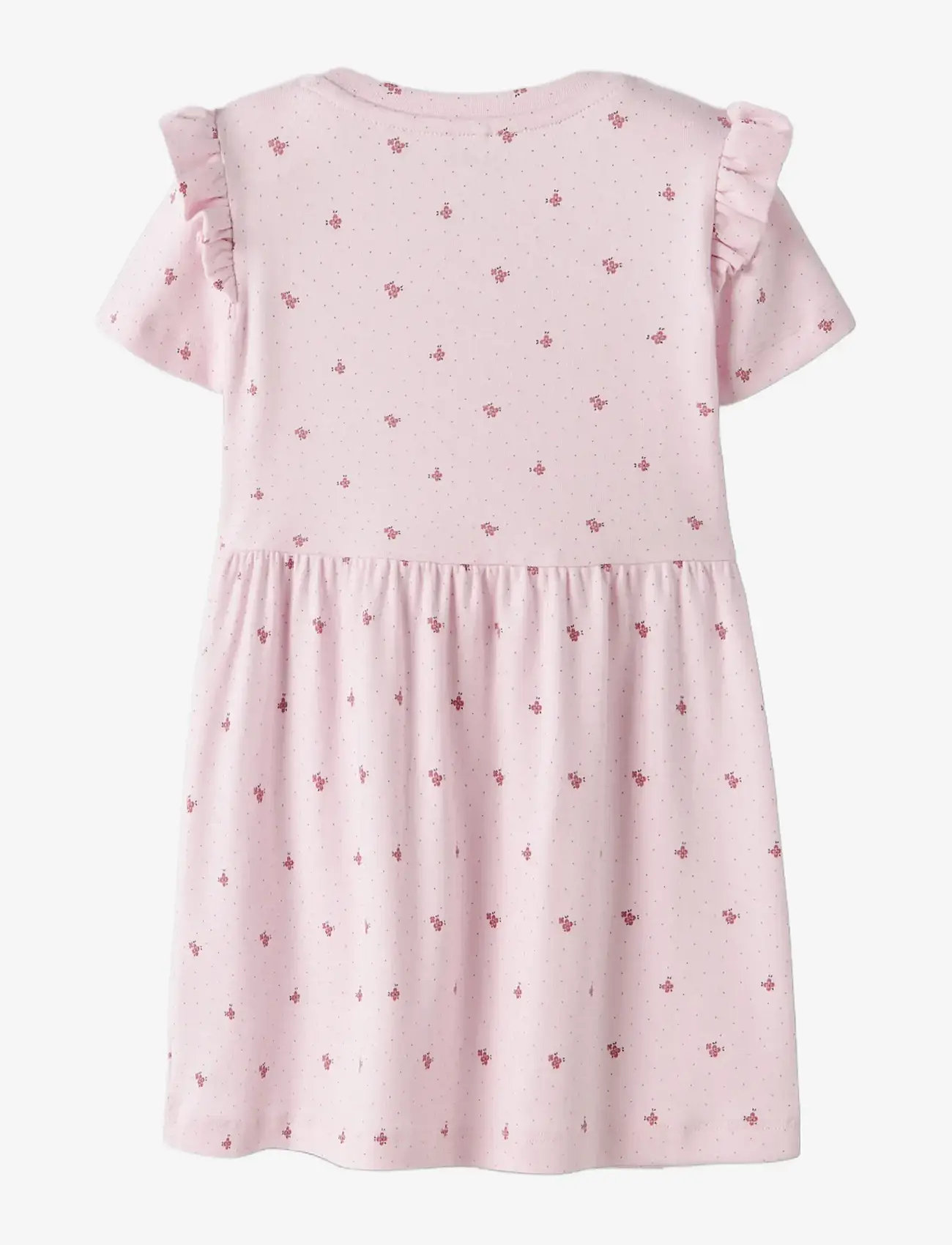 name it - NMFHANNIS CAP SL DRESS - kurzärmelige babykleider - cradle pink - 1