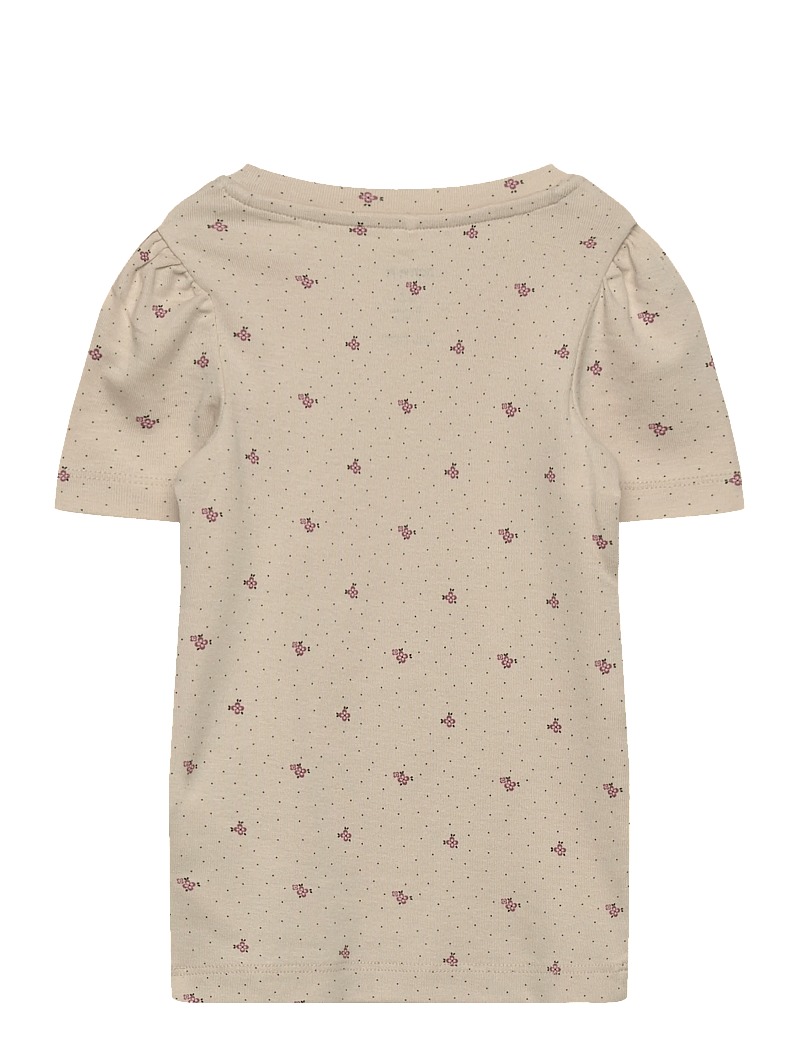 name it - NMFHANNIS SS XSL TOP - kortärmade t-shirts - almond milk - 1