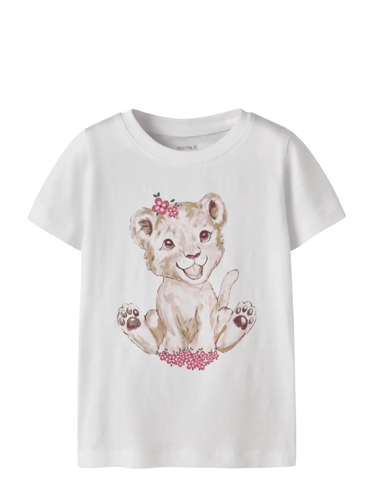 name it Nmfherta Ss Top Box, 110, White, T-Shirts > Kortærmede, Børn