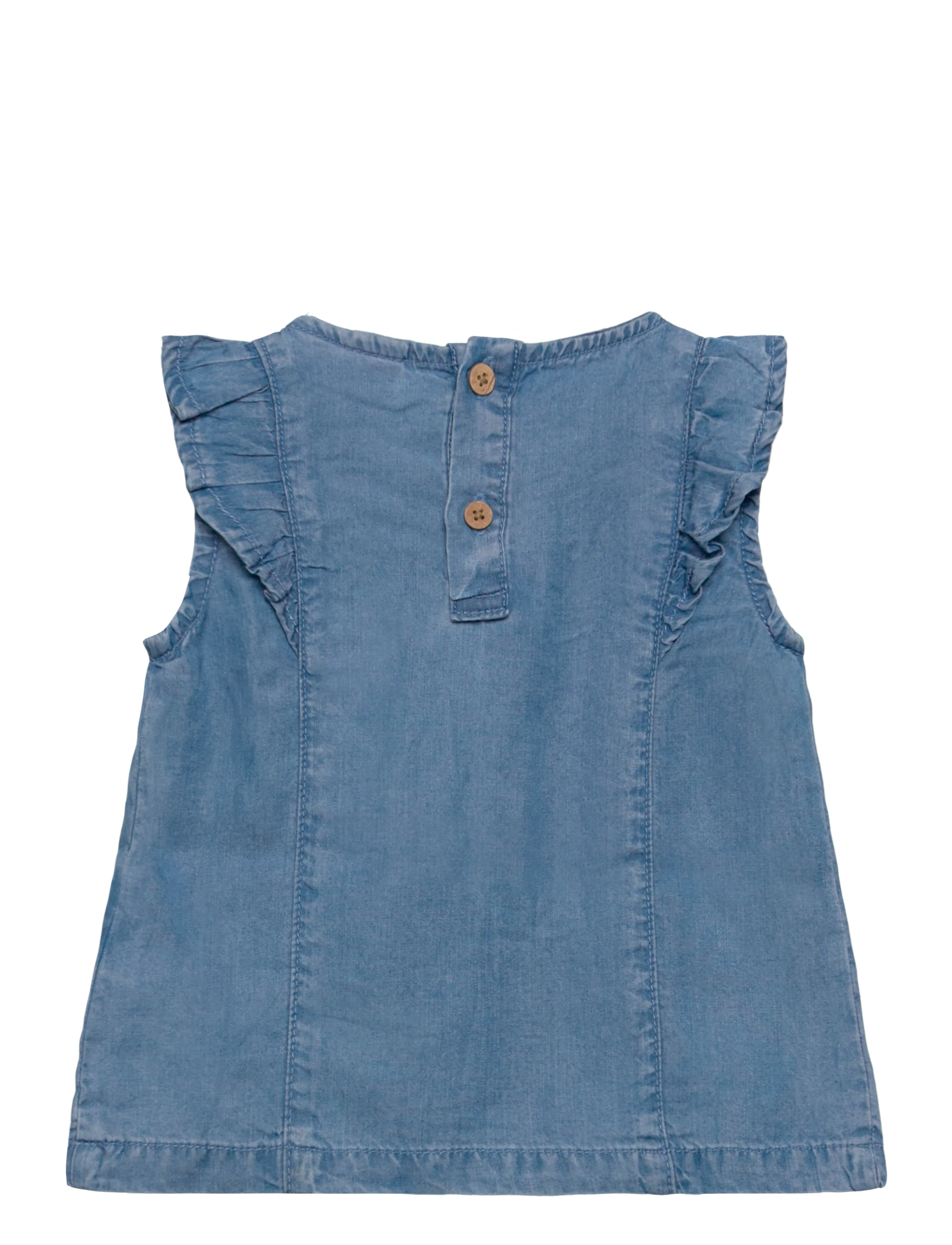 name it - NMFAMY SL DNM TOP 4054-OH J - vestid - medium blue denim - 1