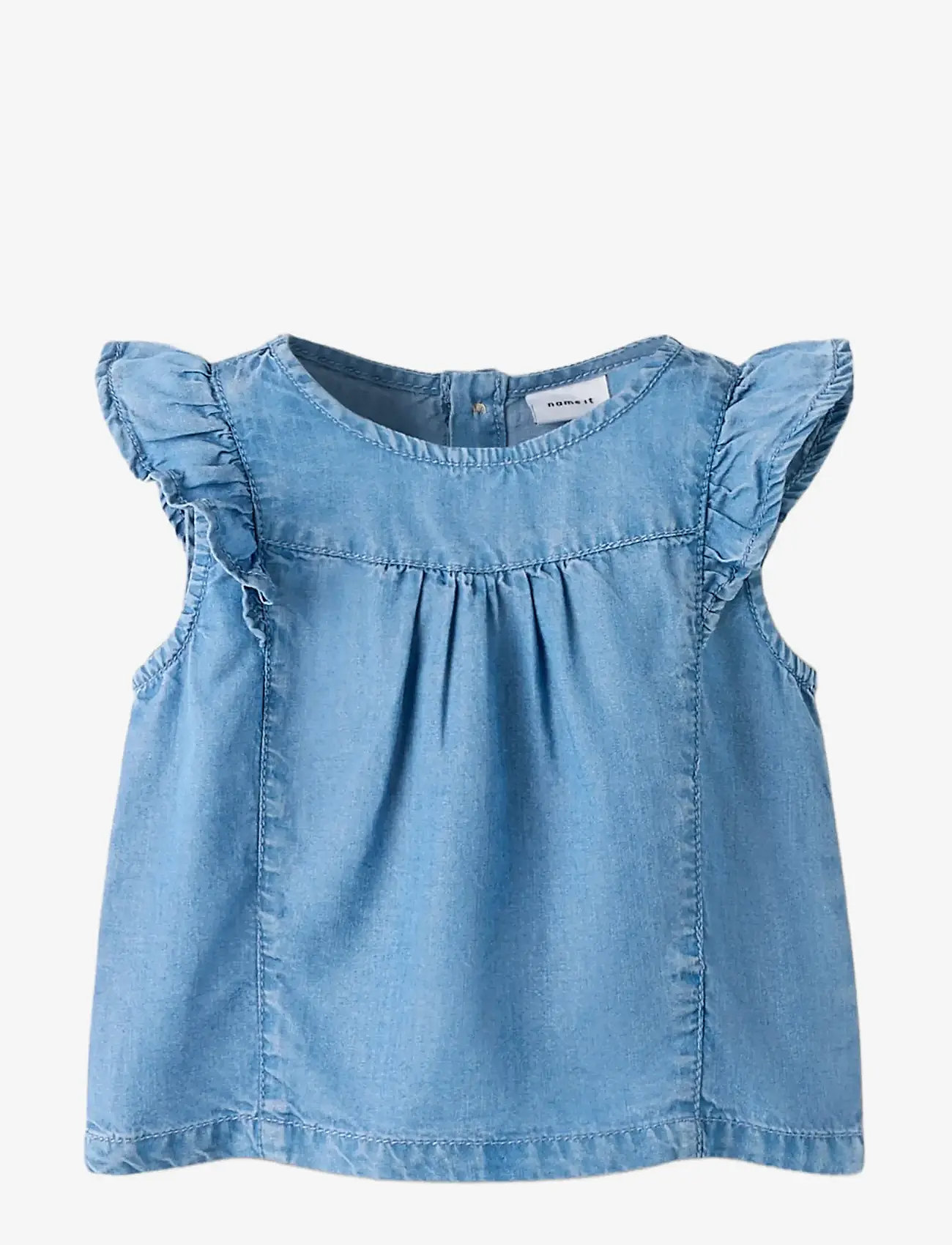 name it - NMFAMY SL DNM TOP 4054-OH J - westen - medium blue denim - 2