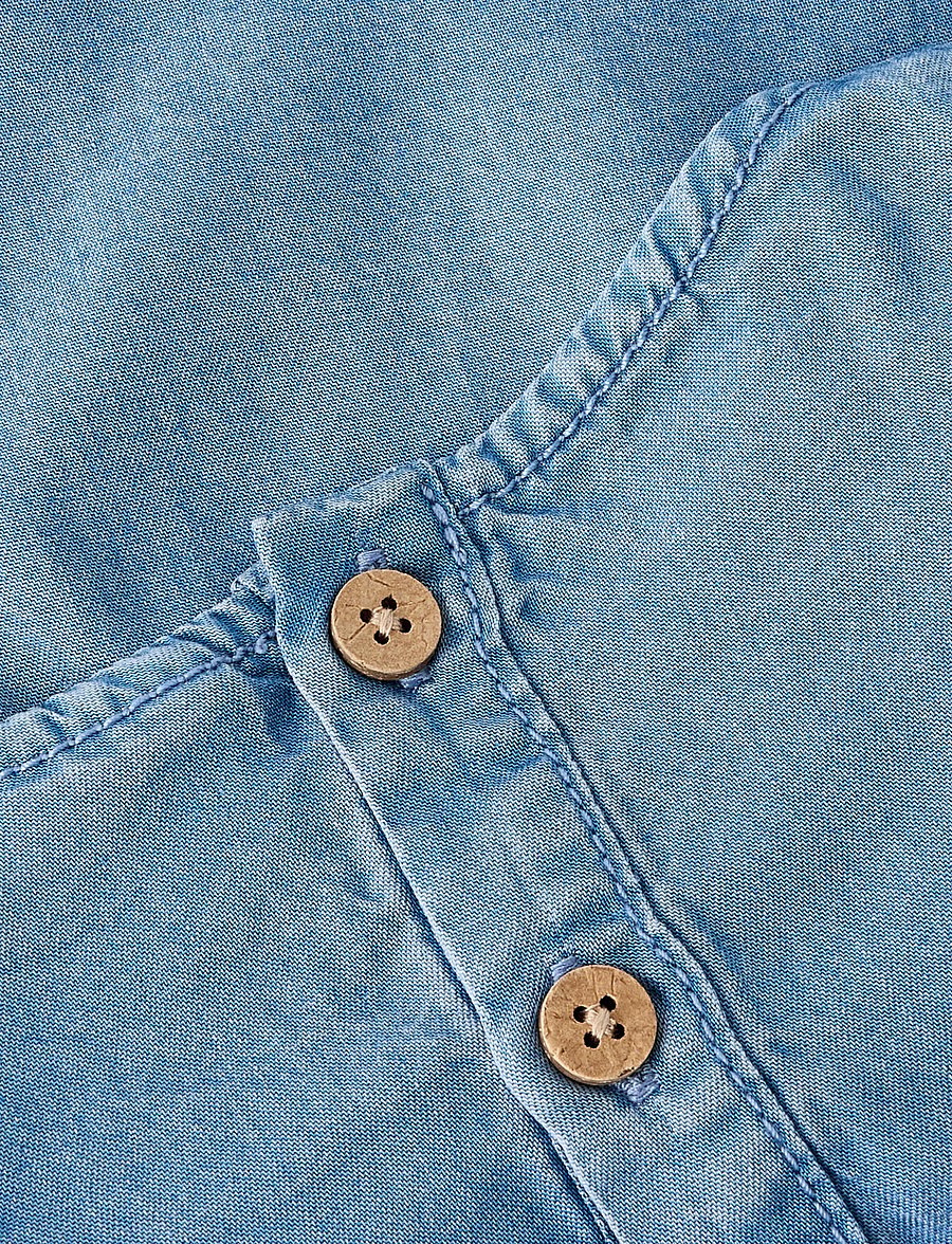 name it - NMFAMY SL DNM TOP 4054-OH J - vestid - medium blue denim - 5