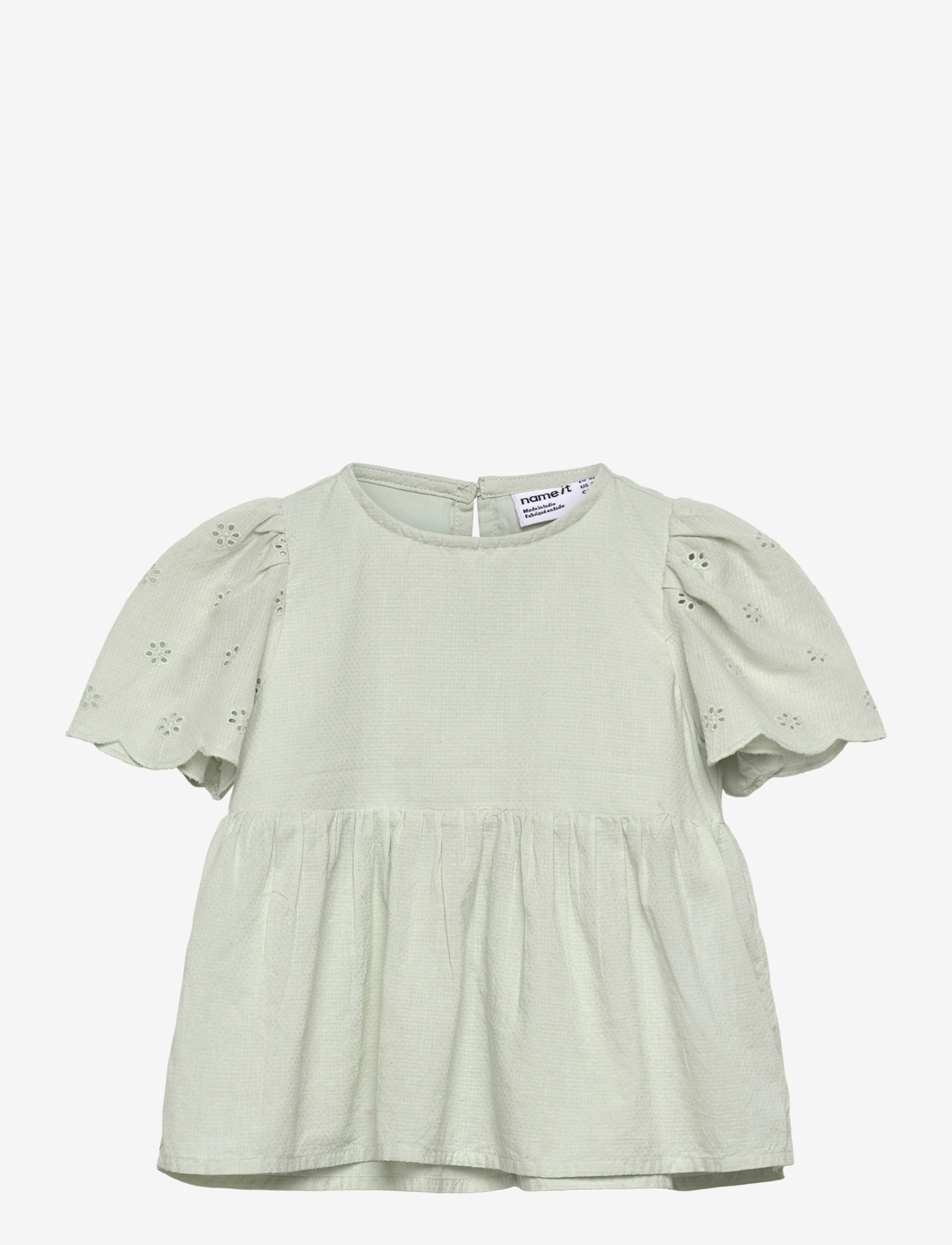 name it - NMFHALCYON SS TOP - blouses & tunics - pale aqua - 0