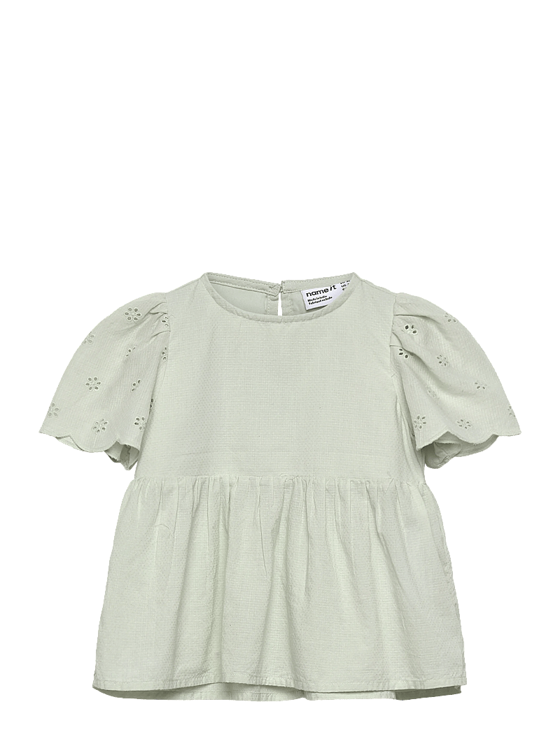 name it - NMFHALCYON SS TOP - blouses & tunics - pale aqua - 0