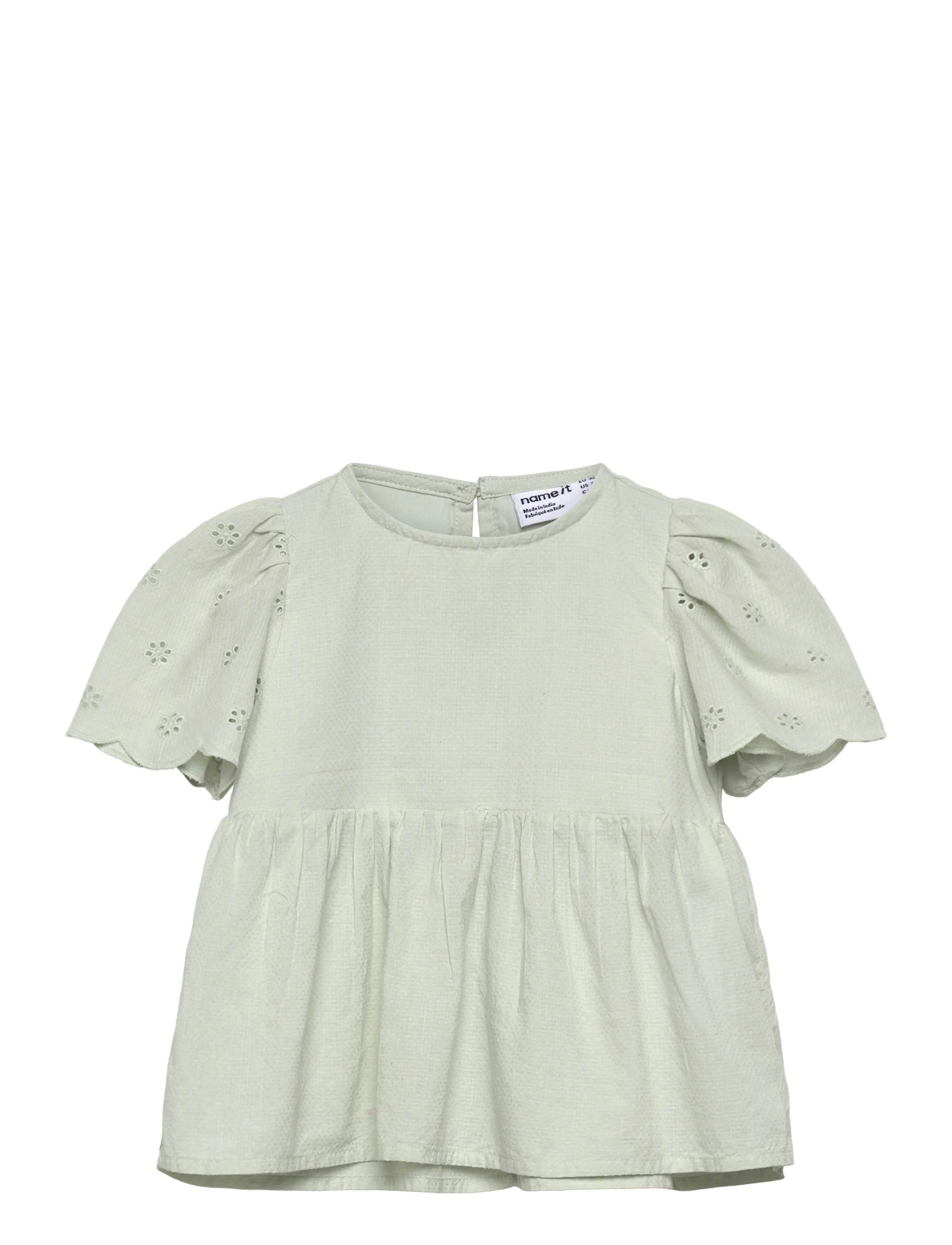 name it NMFHALCYON SS TOP - Overdele - PALE AQUA / green