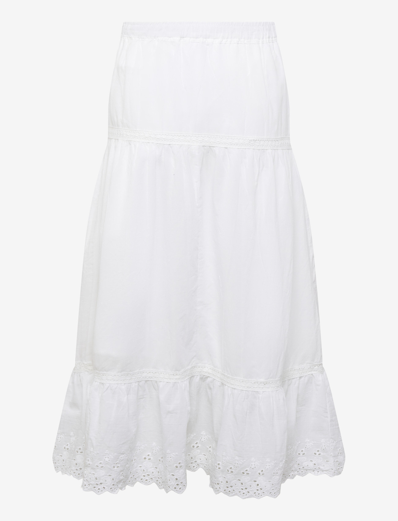 name it - NKFHERMALA LONG SKIRT - midi skirts - bright white - 1