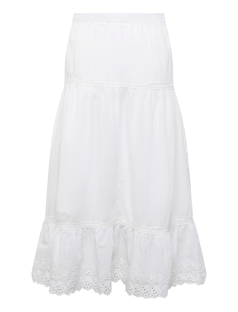 name it - NKFHERMALA LONG SKIRT - midi skirts - bright white - 1