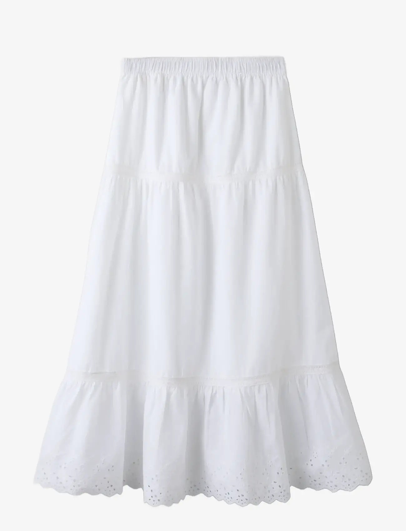 name it - NKFHERMALA LONG SKIRT - midi skirts - bright white - 2