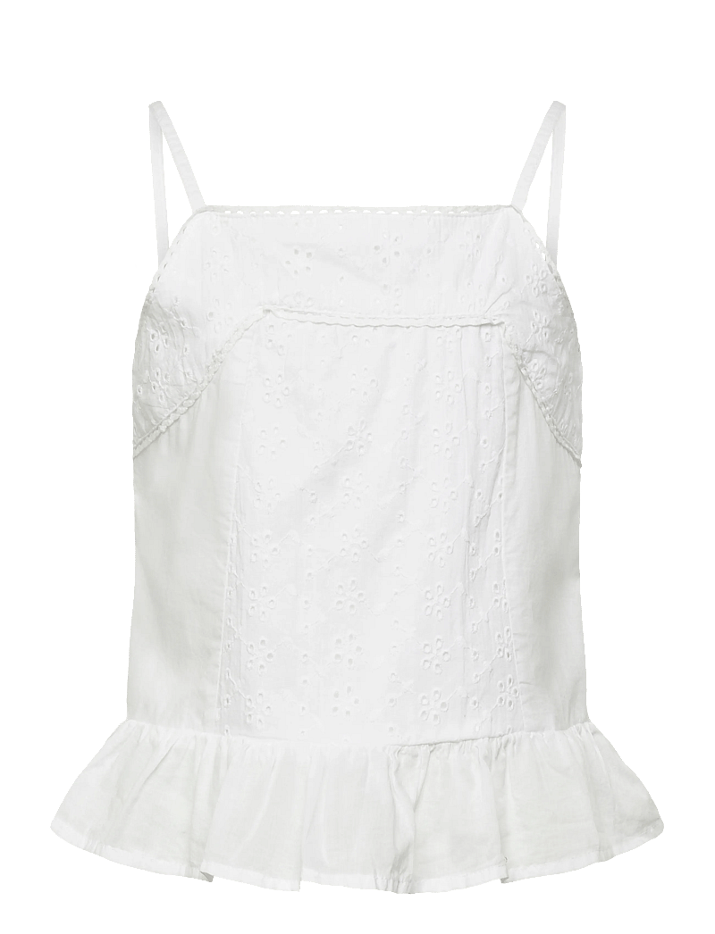 name it - NKFHERMALA STRAP TOP - tanktops - bright white - 0