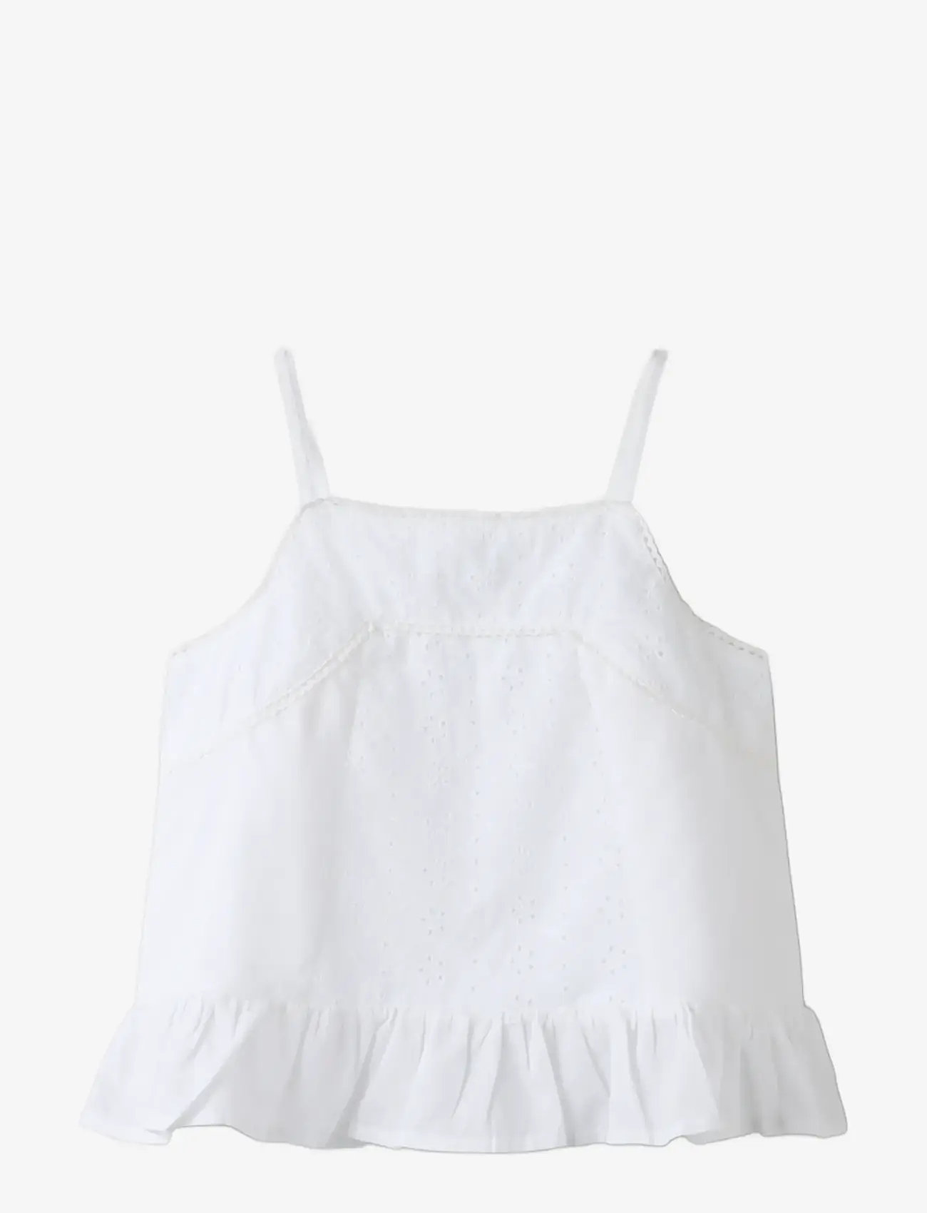 name it - NKFHERMALA STRAP TOP - tanktops - bright white - 2