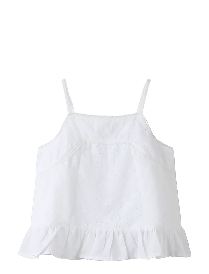 name it - NKFHERMALA STRAP TOP - tanktops - bright white - 2