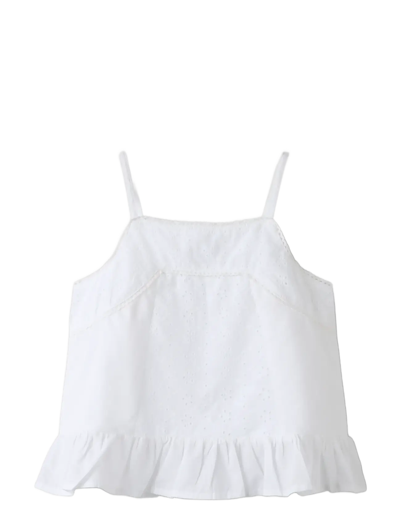 name it - NKFHERMALA STRAP TOP - tanktops - bright white - 2