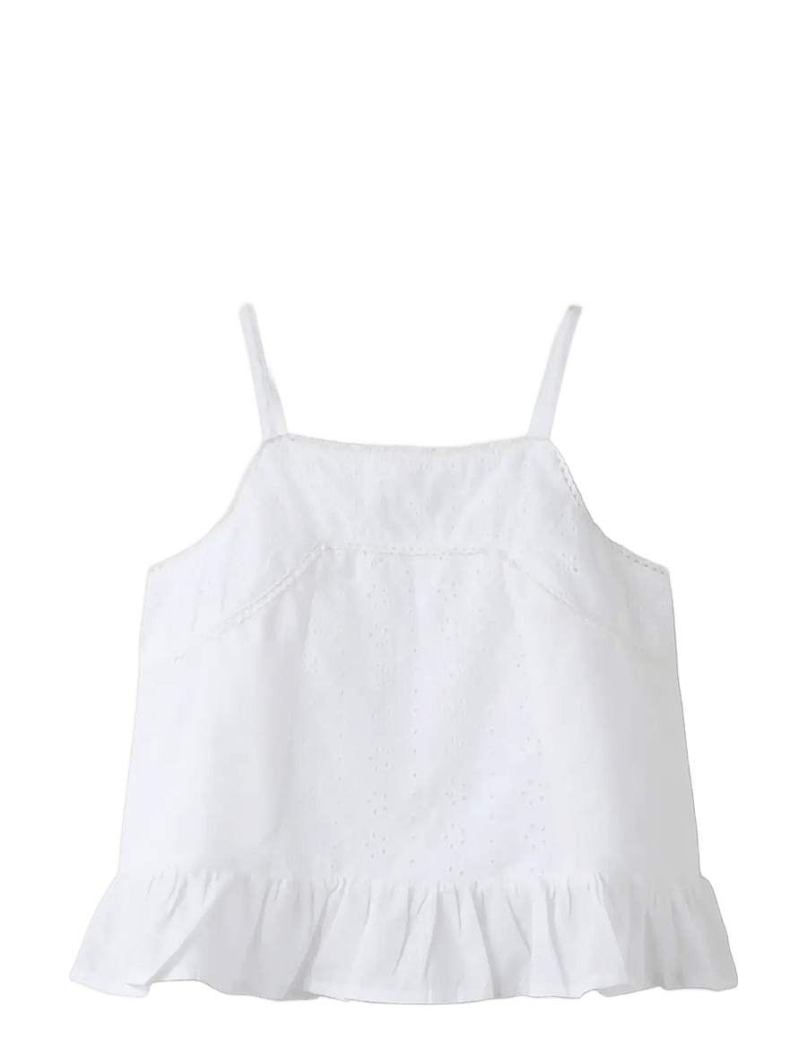 name it - NKFHERMALA STRAP TOP - palaidinukės be rankovių - bright white - 2