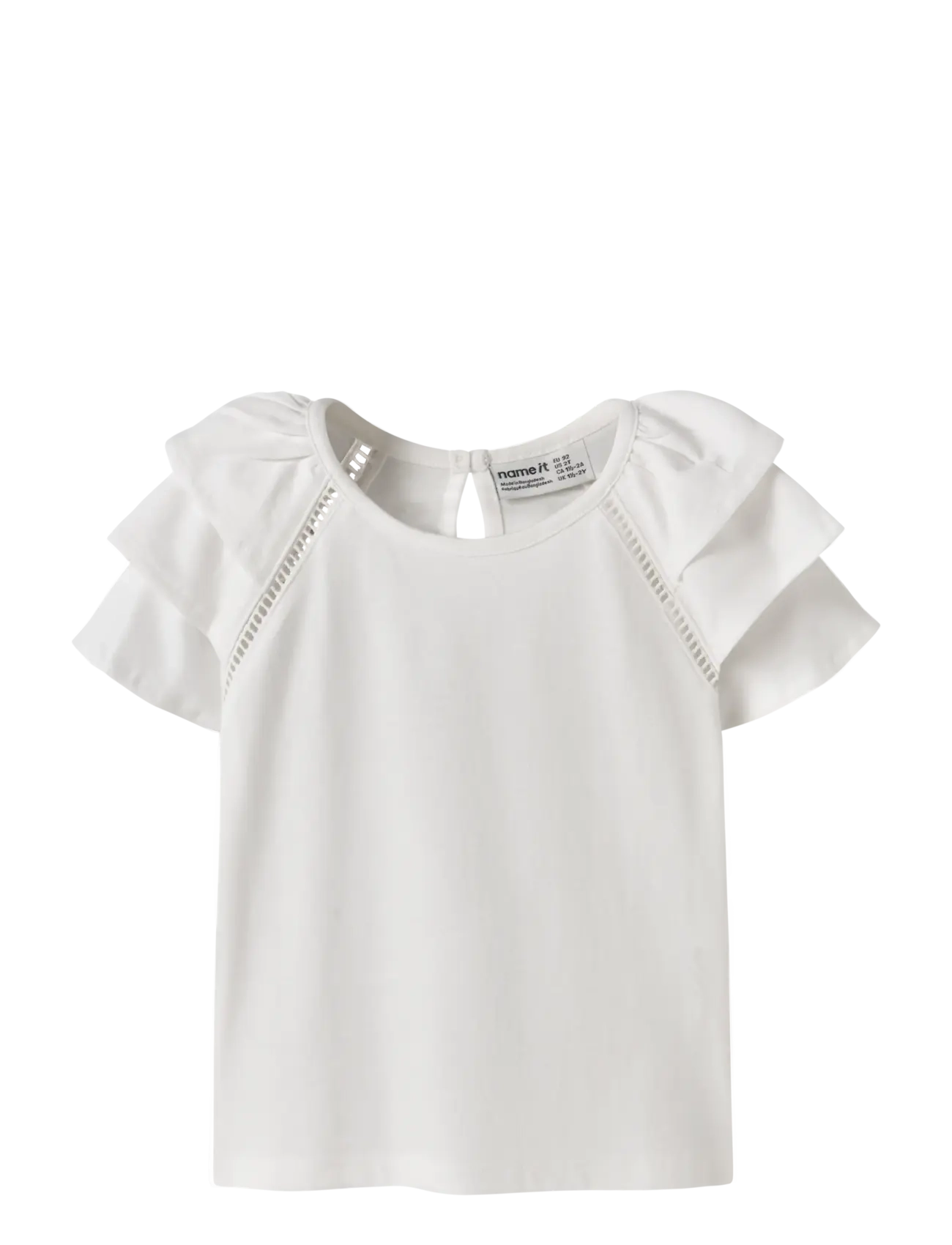 name it NMFHUDA SS TOP - Kläder - BRIGHT WHITE / white