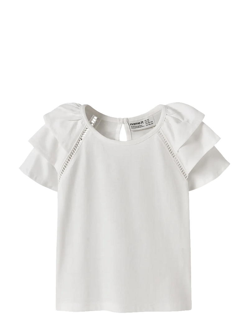 name it - NMFHUDA SS TOP - lyhythihaiset t-paidat - bright white - 0