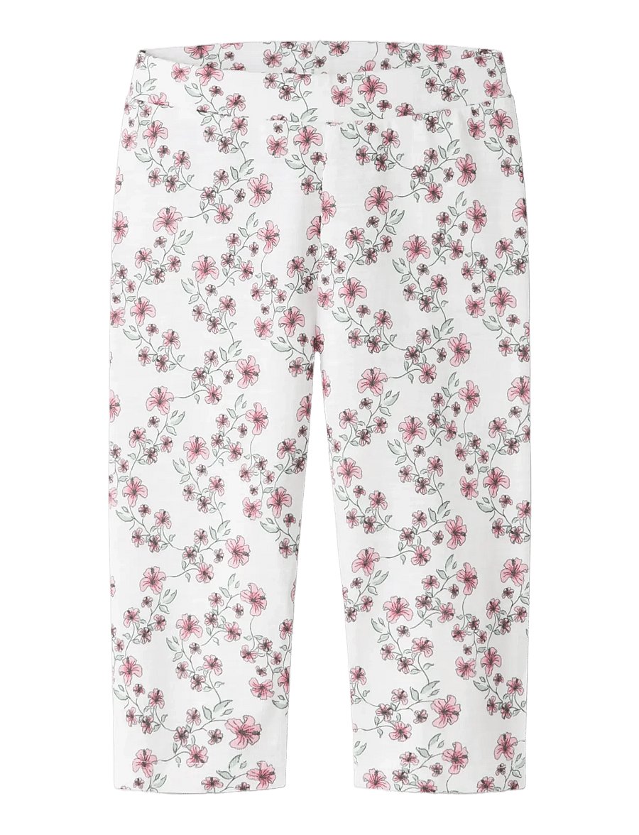 name it - NMFHAILEDO CAPRI LEGGING - retuusid - bright white - 2