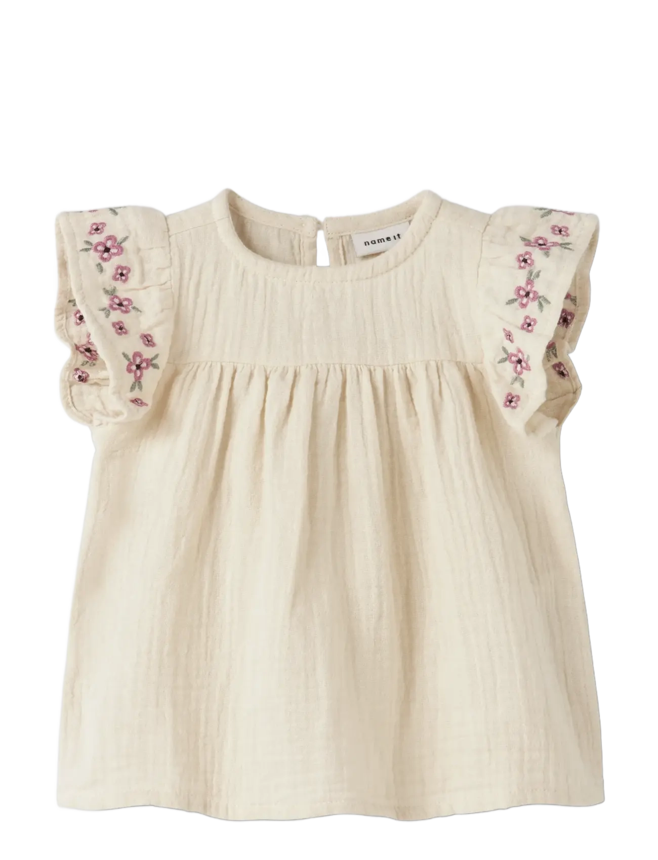 name it NBFHIMMAS SS TUNIC - Nieuwe Mode - ALMOND MILK / cream