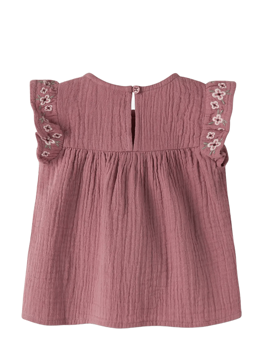 name it - NBFHIMMAS SS TUNIC - blusar & tunikor - mesa rose - 1