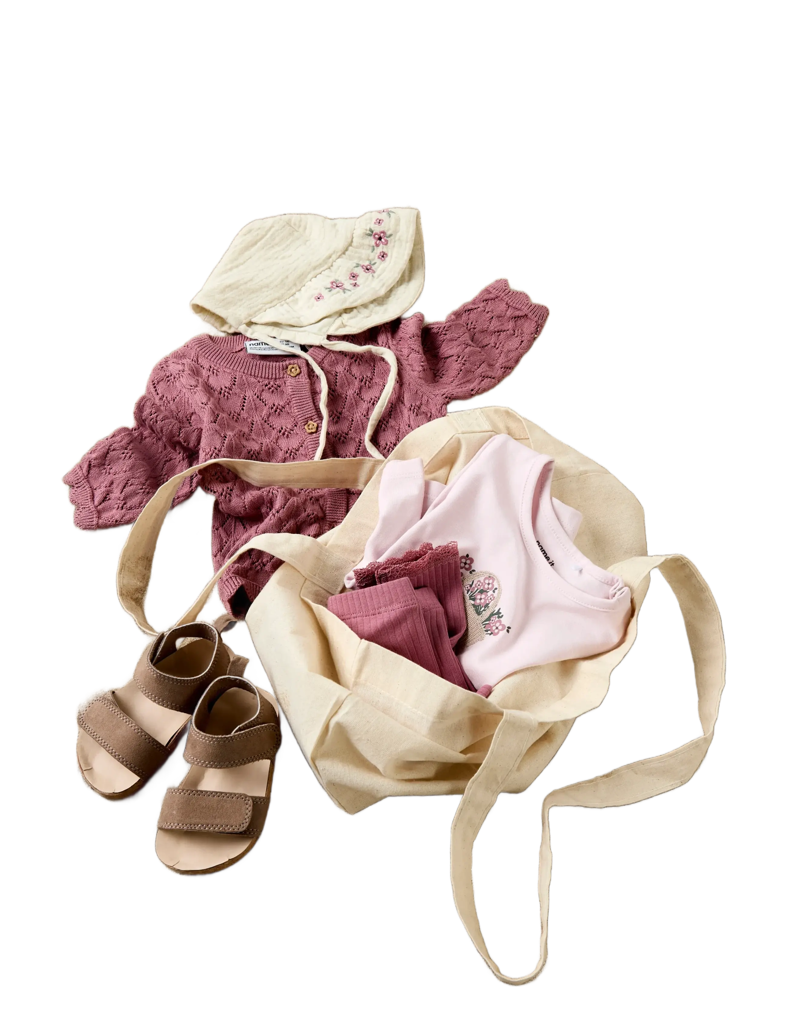 name it - NBFHIMMAS HAT - baby hats - almond milk - 2