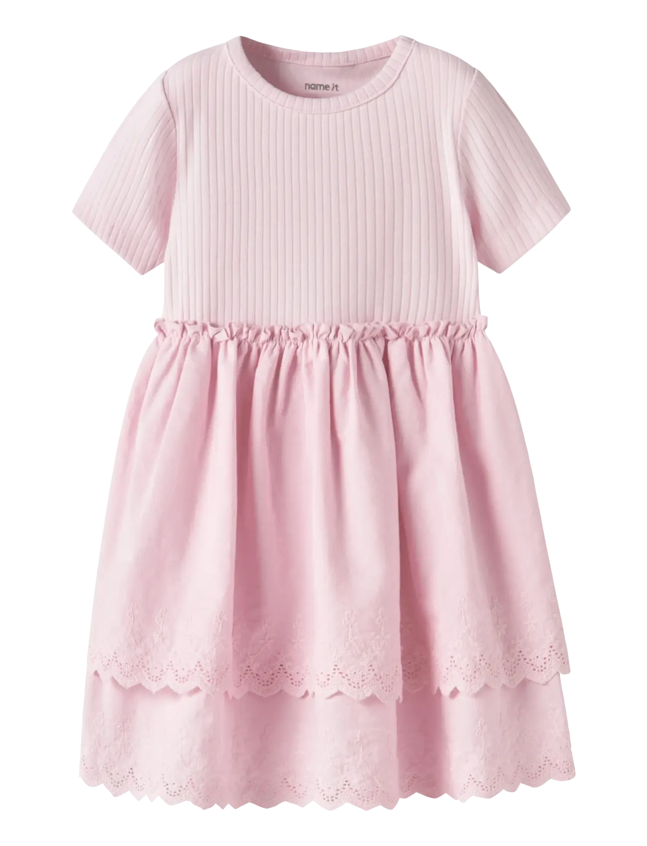 name it NMFHAVELLE SS DRESS - Riided - CRADLE PINK / pink/rose