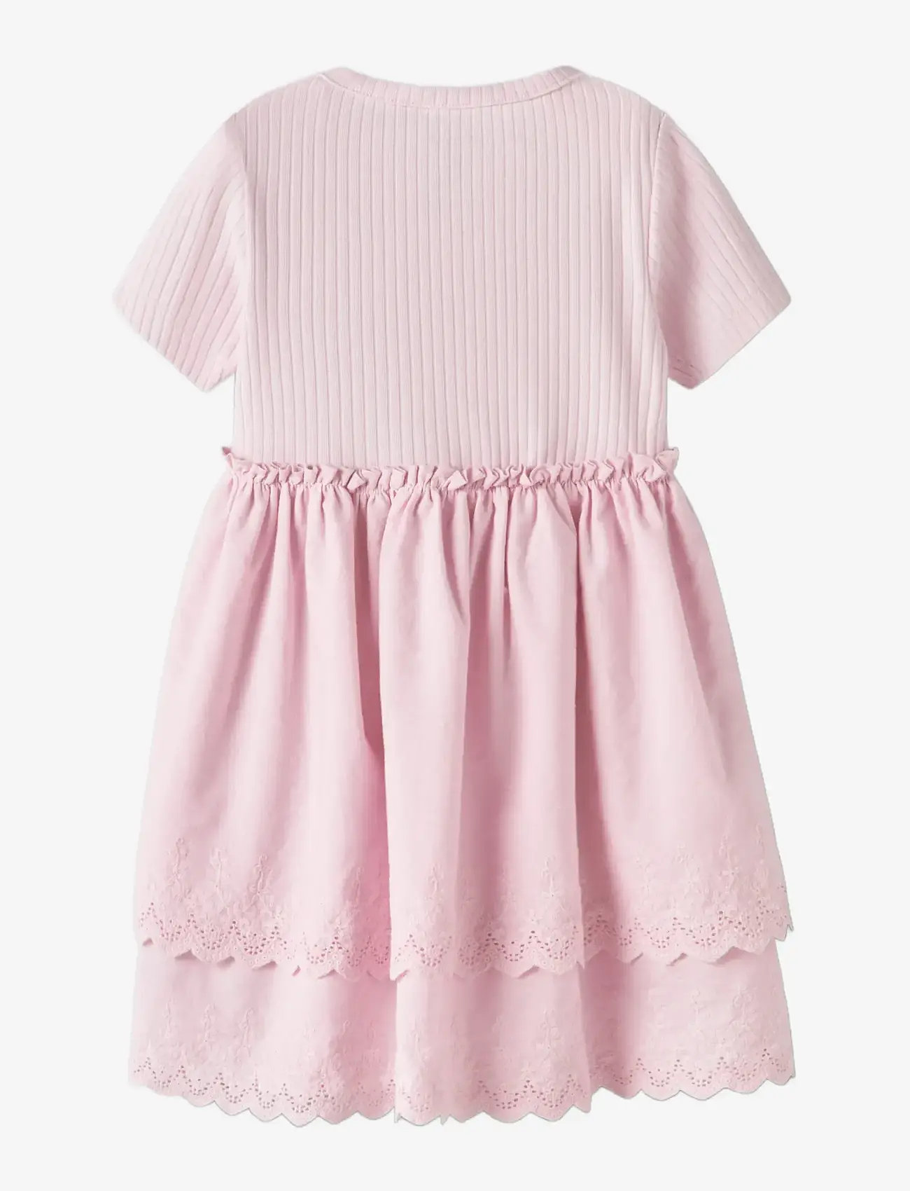 name it - NMFHAVELLE SS DRESS - lühikeste varrukatega beebi kleidid - cradle pink - 1