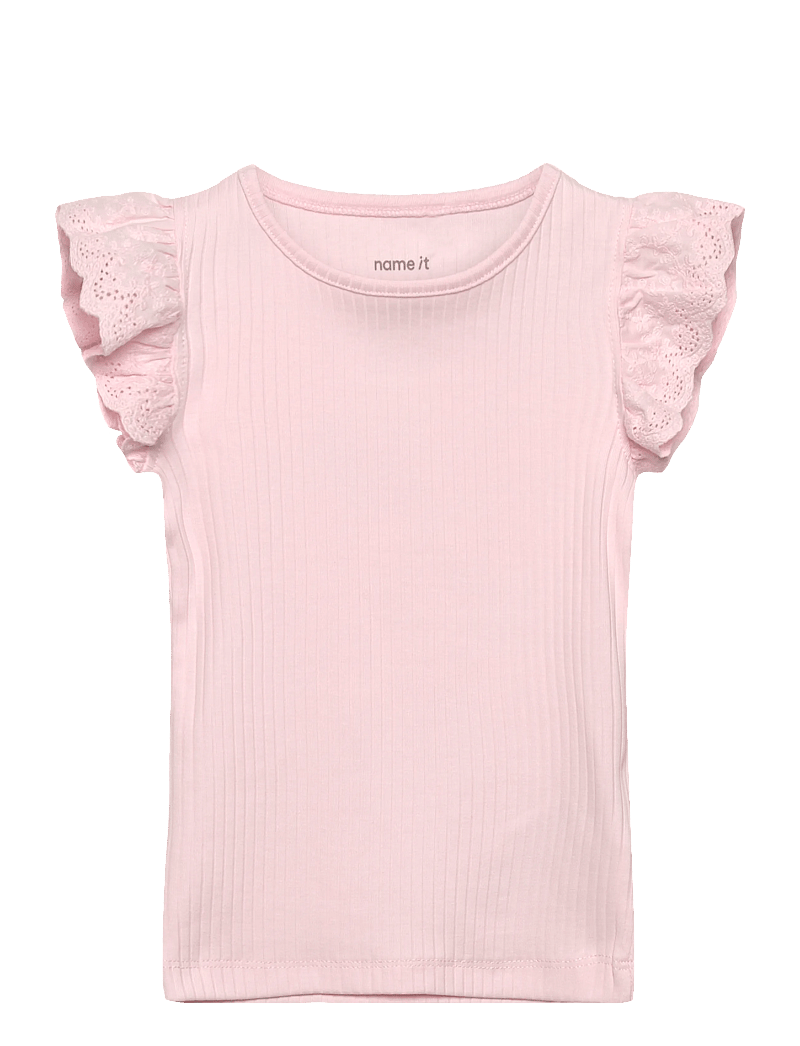 name it - NMFHAVELLE CAP SL TOP - lühikeste varrukatega t-särgid - cradle pink - 0