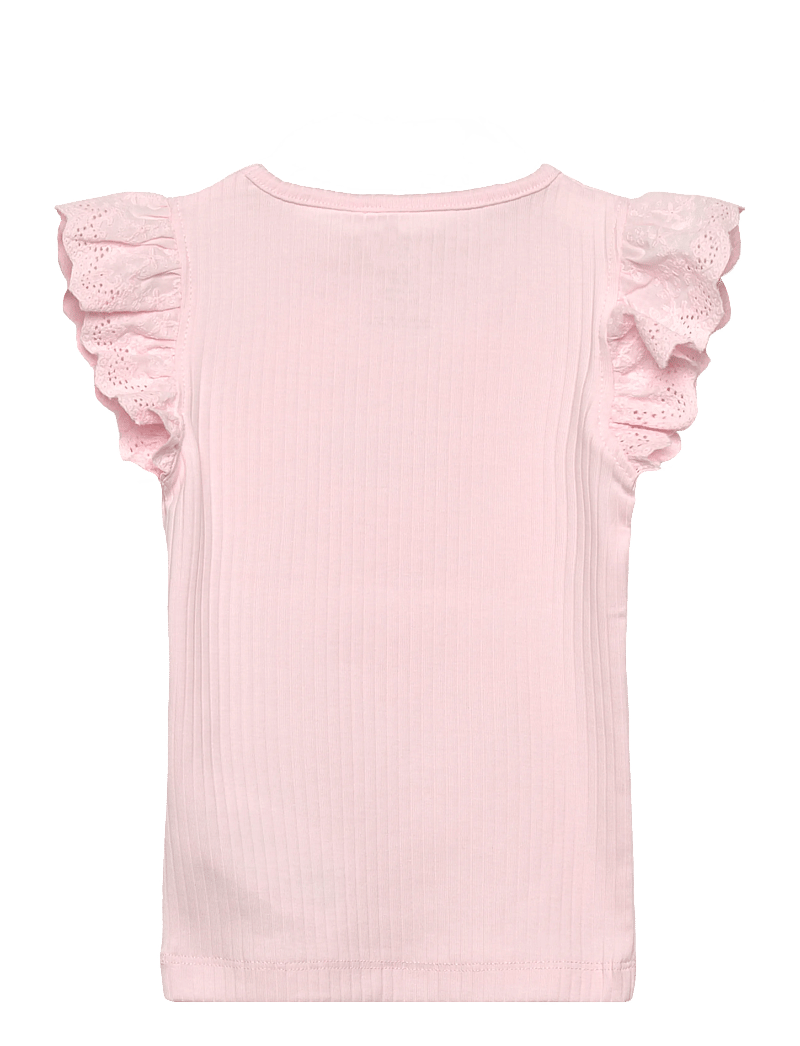 name it - NMFHAVELLE CAP SL TOP - lühikeste varrukatega t-särgid - cradle pink - 1