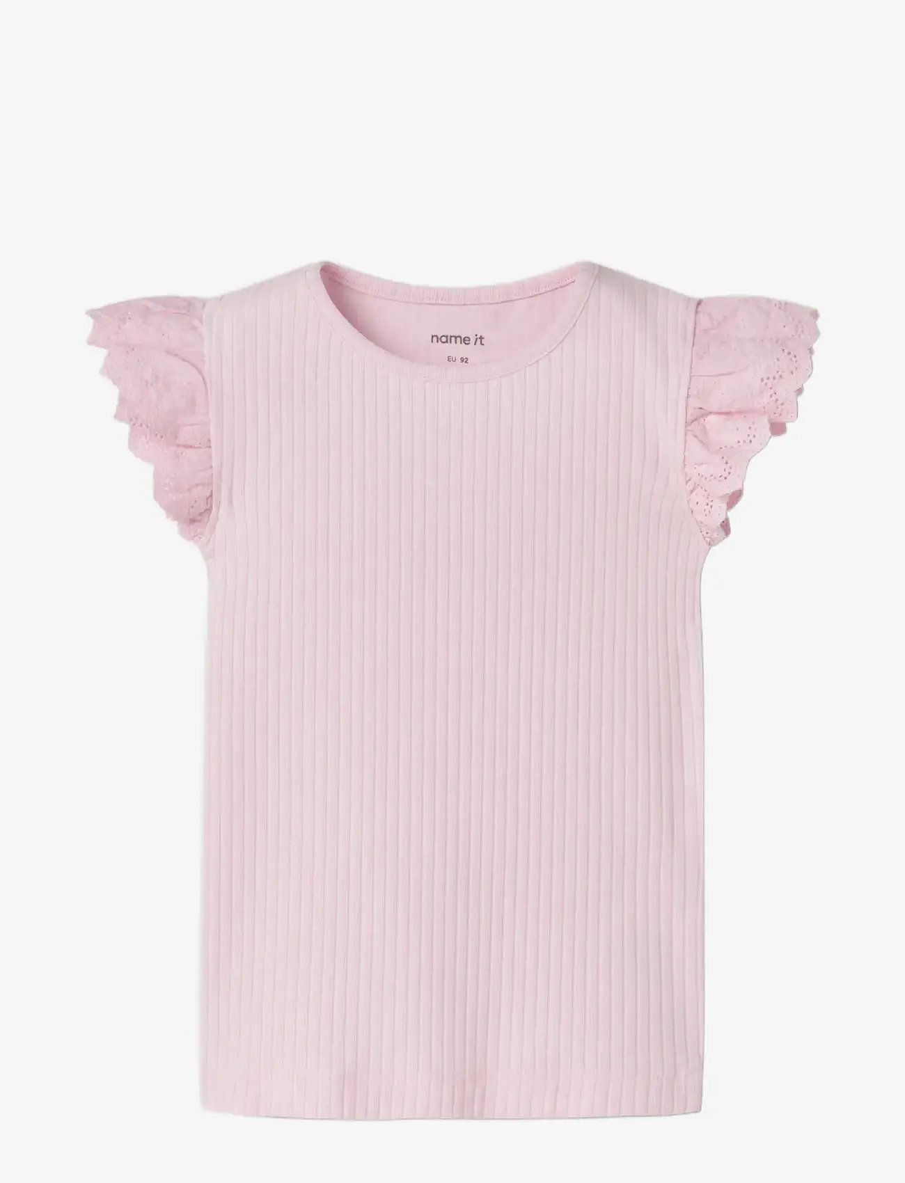 name it - NMFHAVELLE CAP SL TOP - kurzärmelige - cradle pink - 2