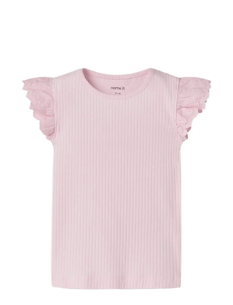 name it - NMFHAVELLE CAP SL TOP - lühikeste varrukatega t-särgid - cradle pink - 2