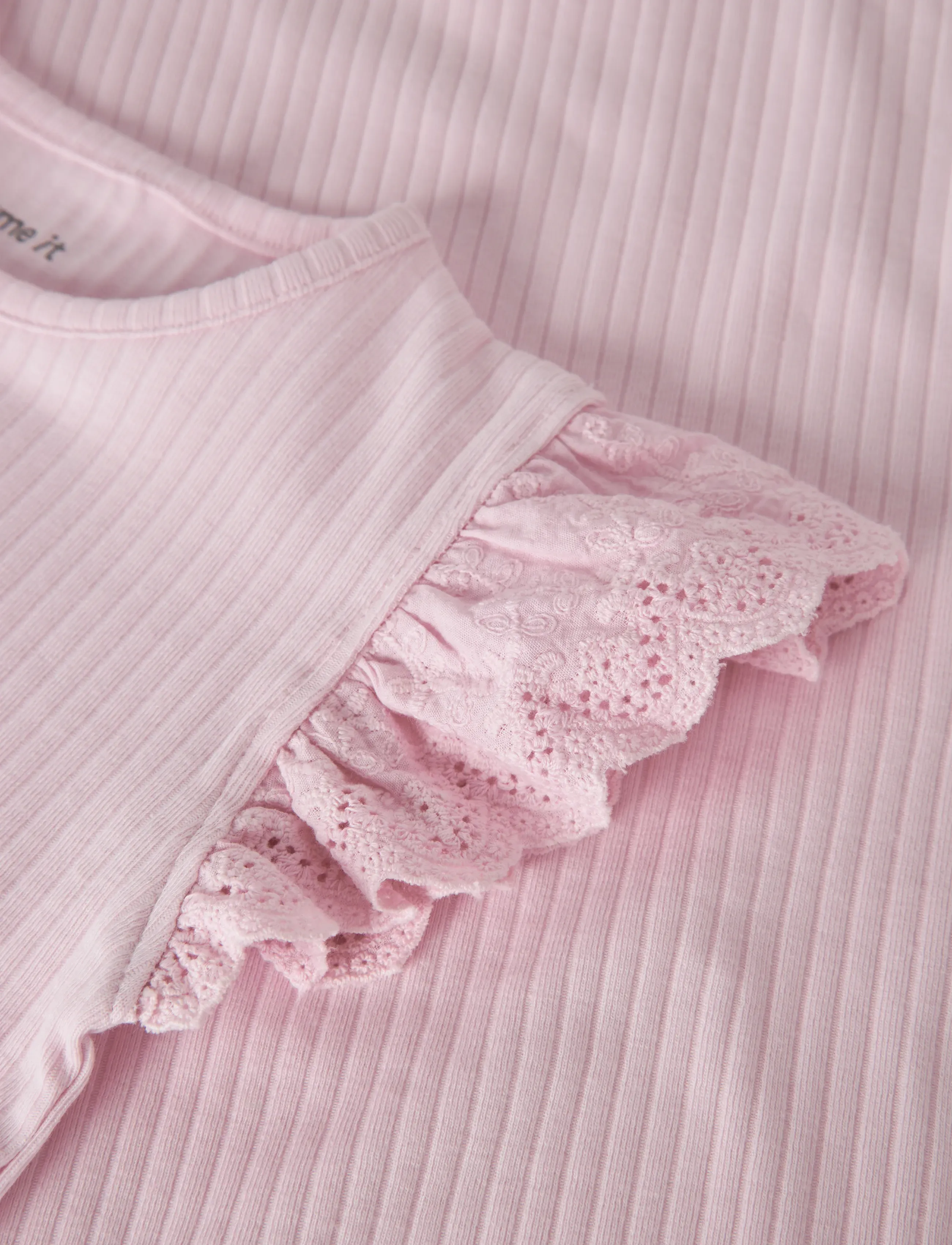 name it - NMFHAVELLE CAP SL TOP - short-sleeved t-shirts - cradle pink - 3