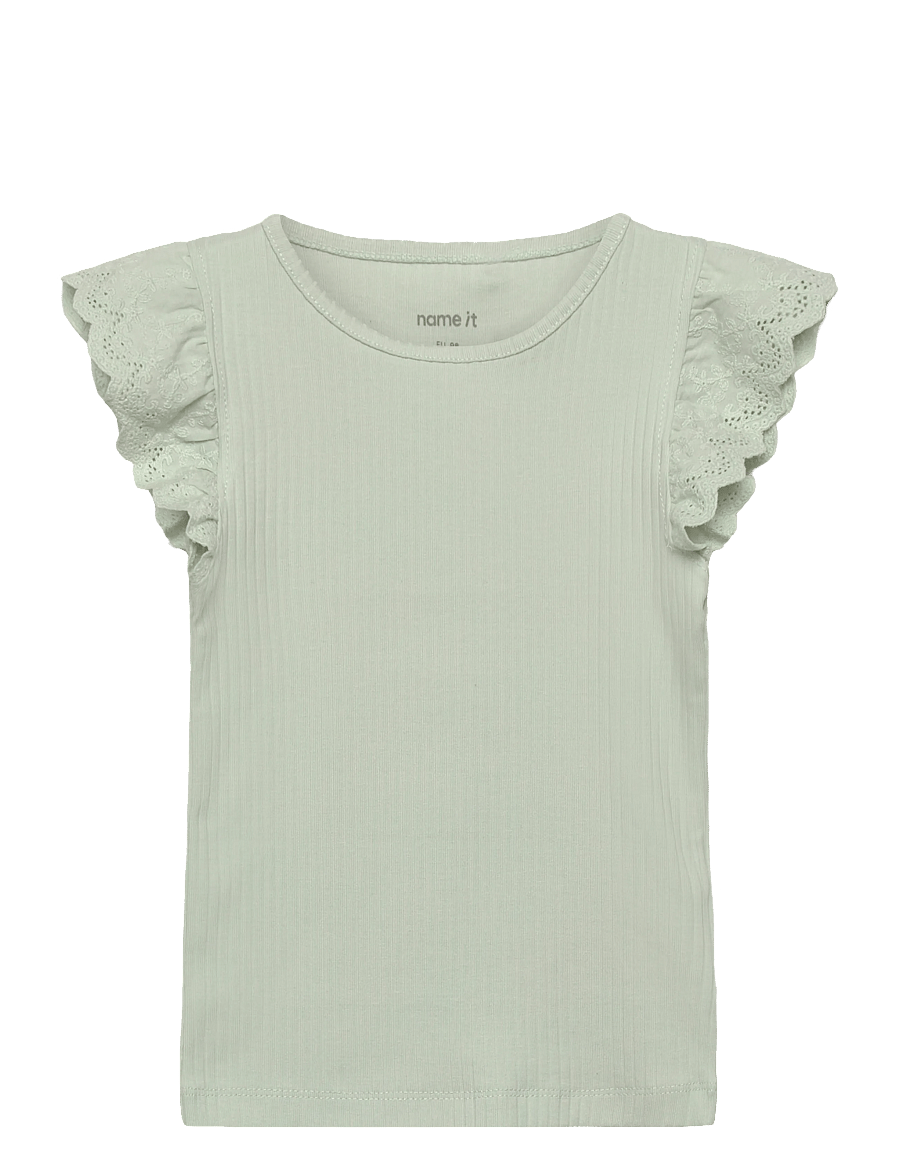 name it - NMFHAVELLE CAP SL TOP - kortärmade t-shirts - pale aqua - 0