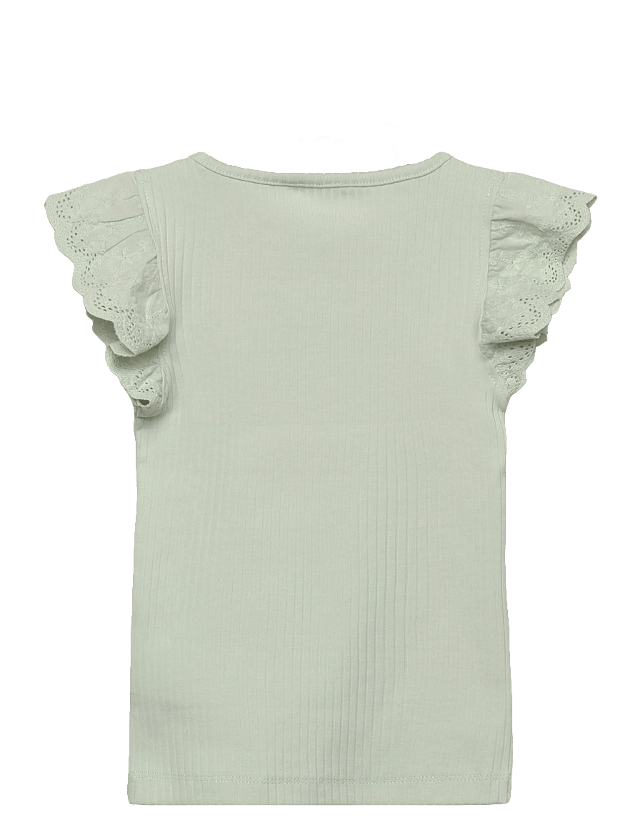 name it - NMFHAVELLE CAP SL TOP - kortärmade t-shirts - pale aqua - 1